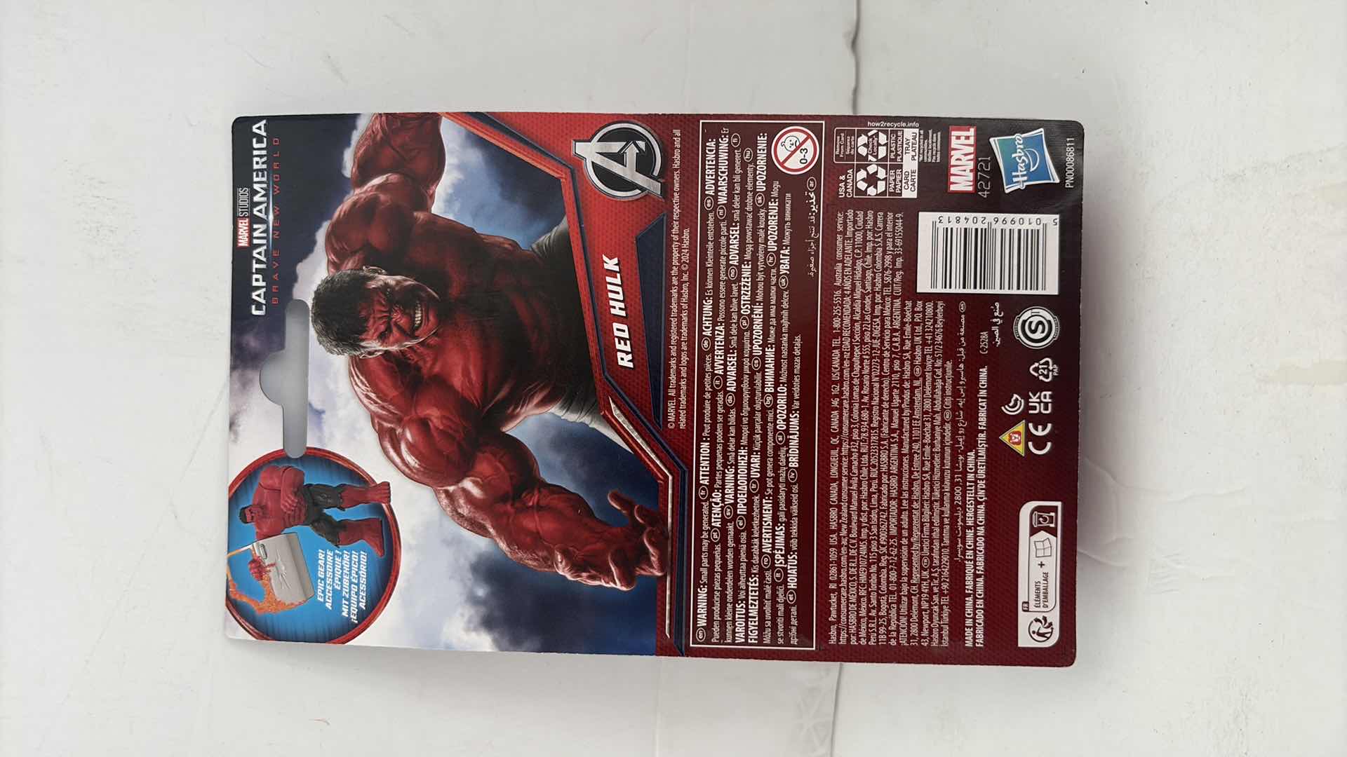 Photo 1 of CAPTAIN AMERICA BRAVE NEW WORLD RED HULK TOY COLLECTIBLE 5”H