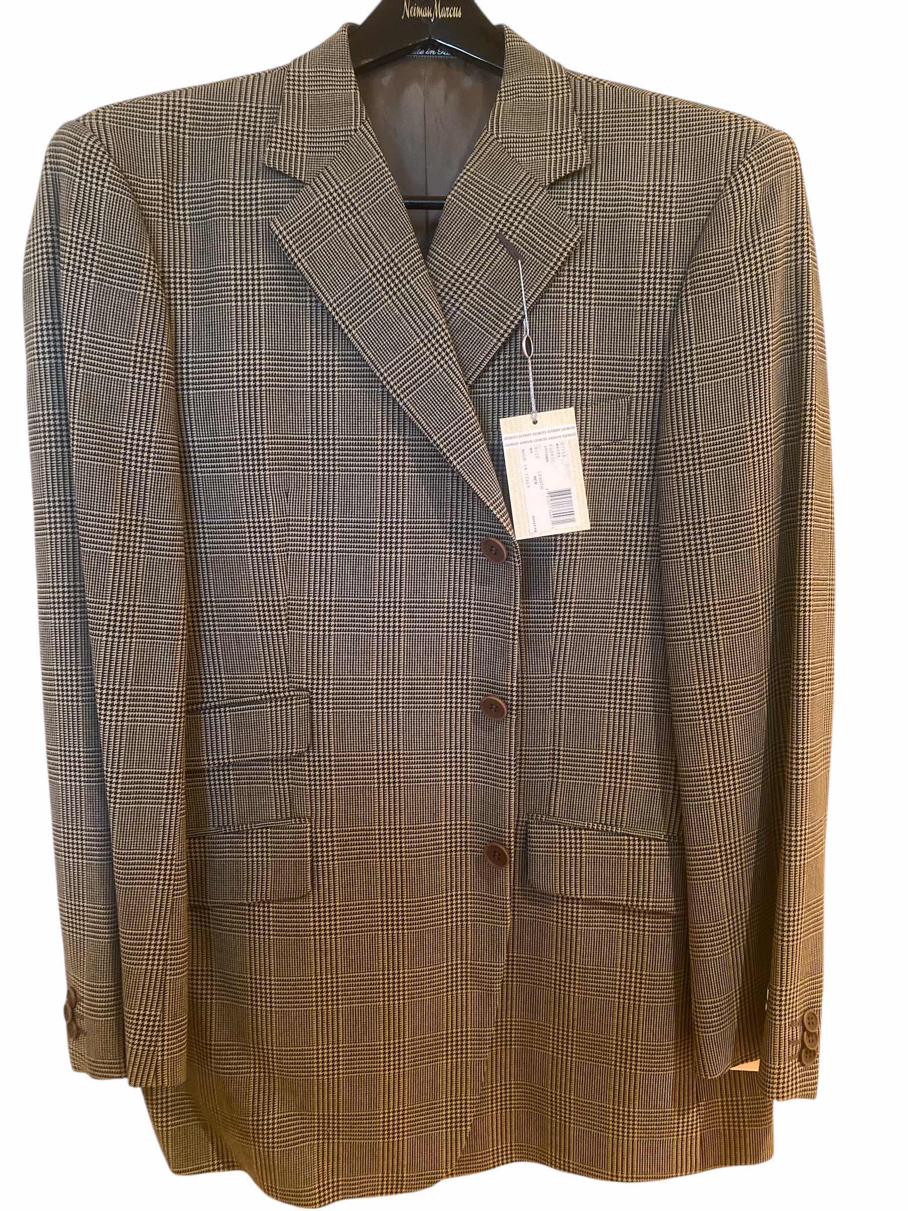 Photo 1 of NEW GEORGIO ARMANI WOOL JACKET MADE IN ITALY MENS SIZE 44R ORIGINALLY $895