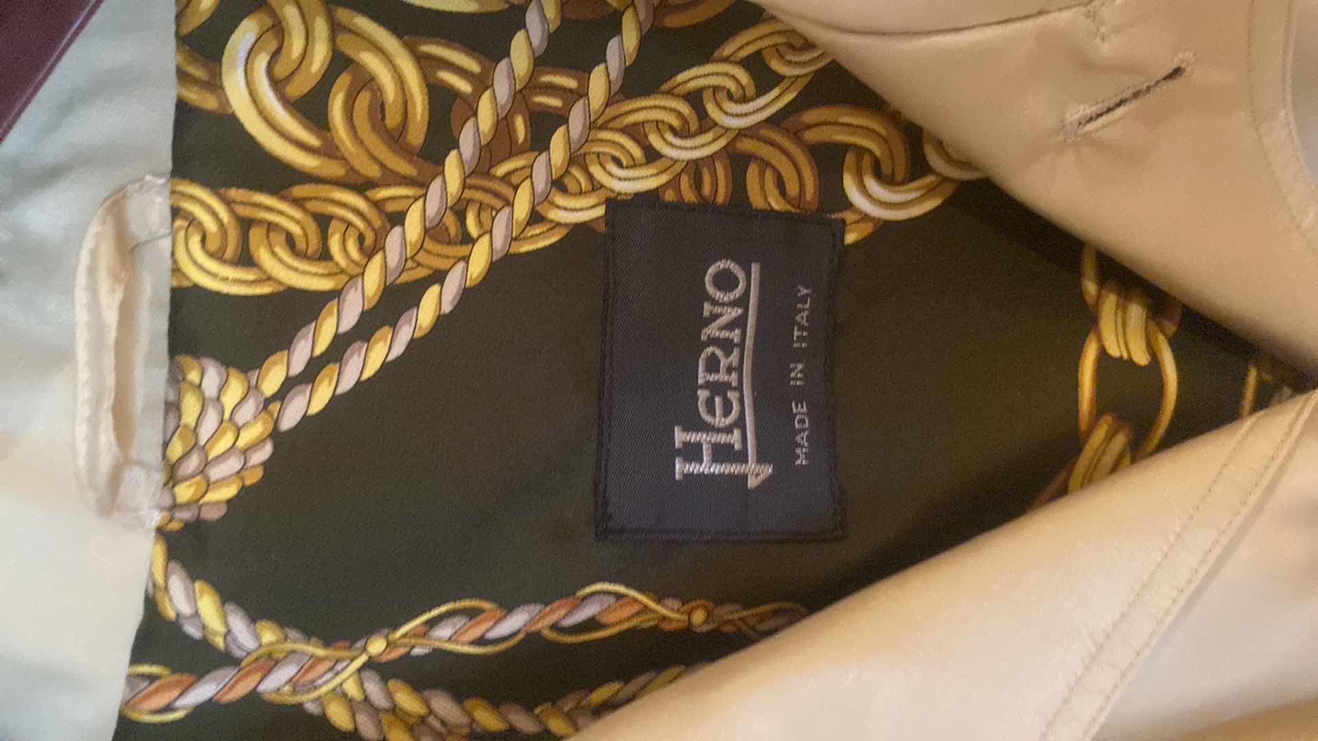 Photo 1 of HERNO TAN STORM JACKET SIZE EST XL