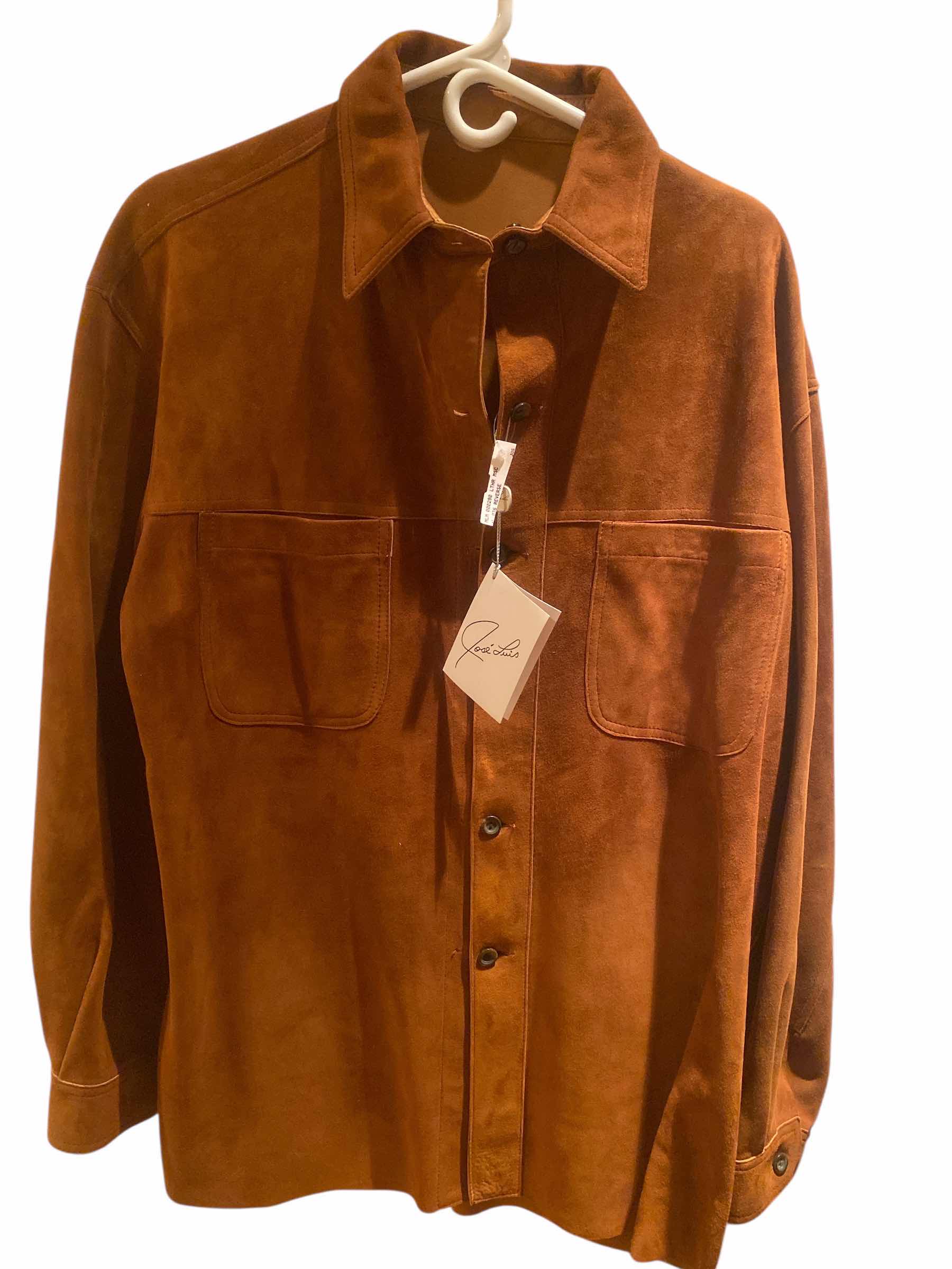 Photo 1 of NEW JOSE LUIS SUEDE LEATHER REVERSIBLE JACKETMENS SIZE 42R