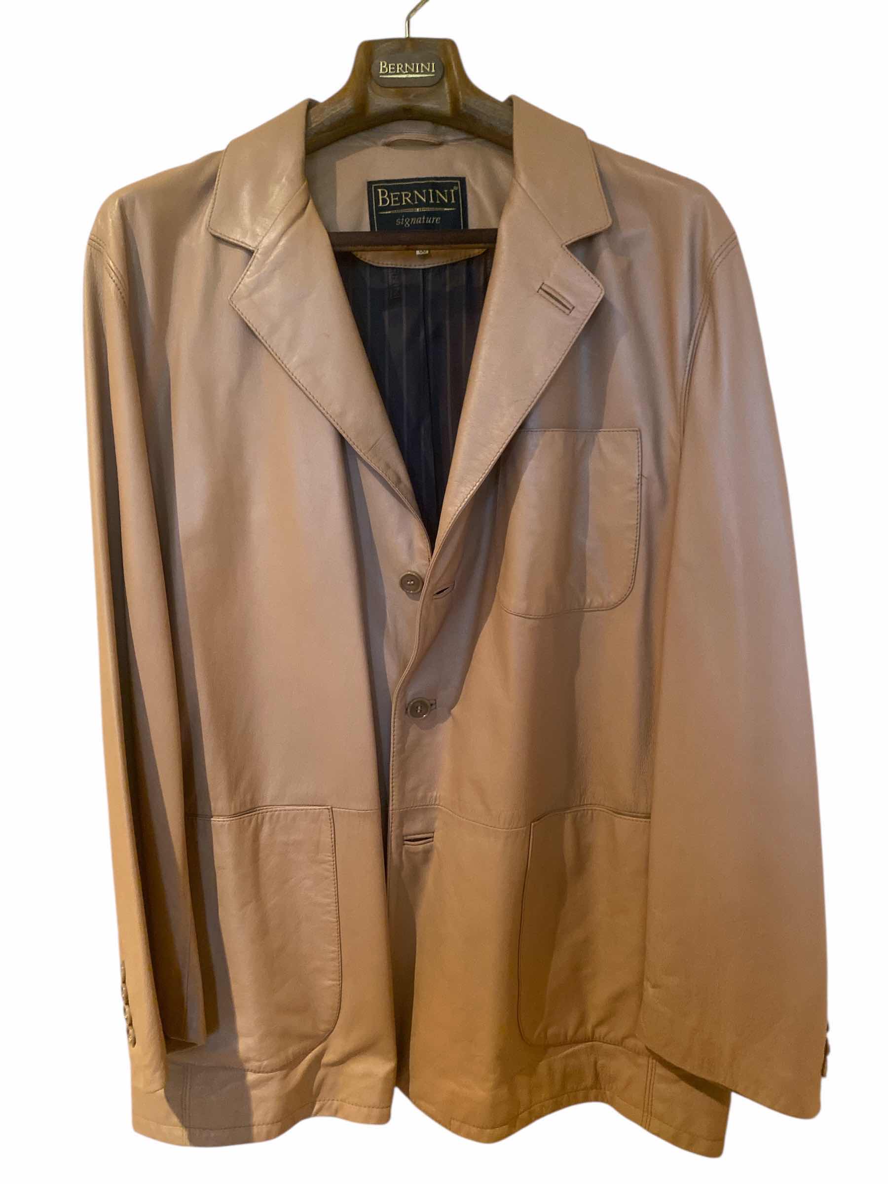 Photo 1 of BERNINI LAMBSKIN JACKET MADE IN ITALY MENS SIZE 56