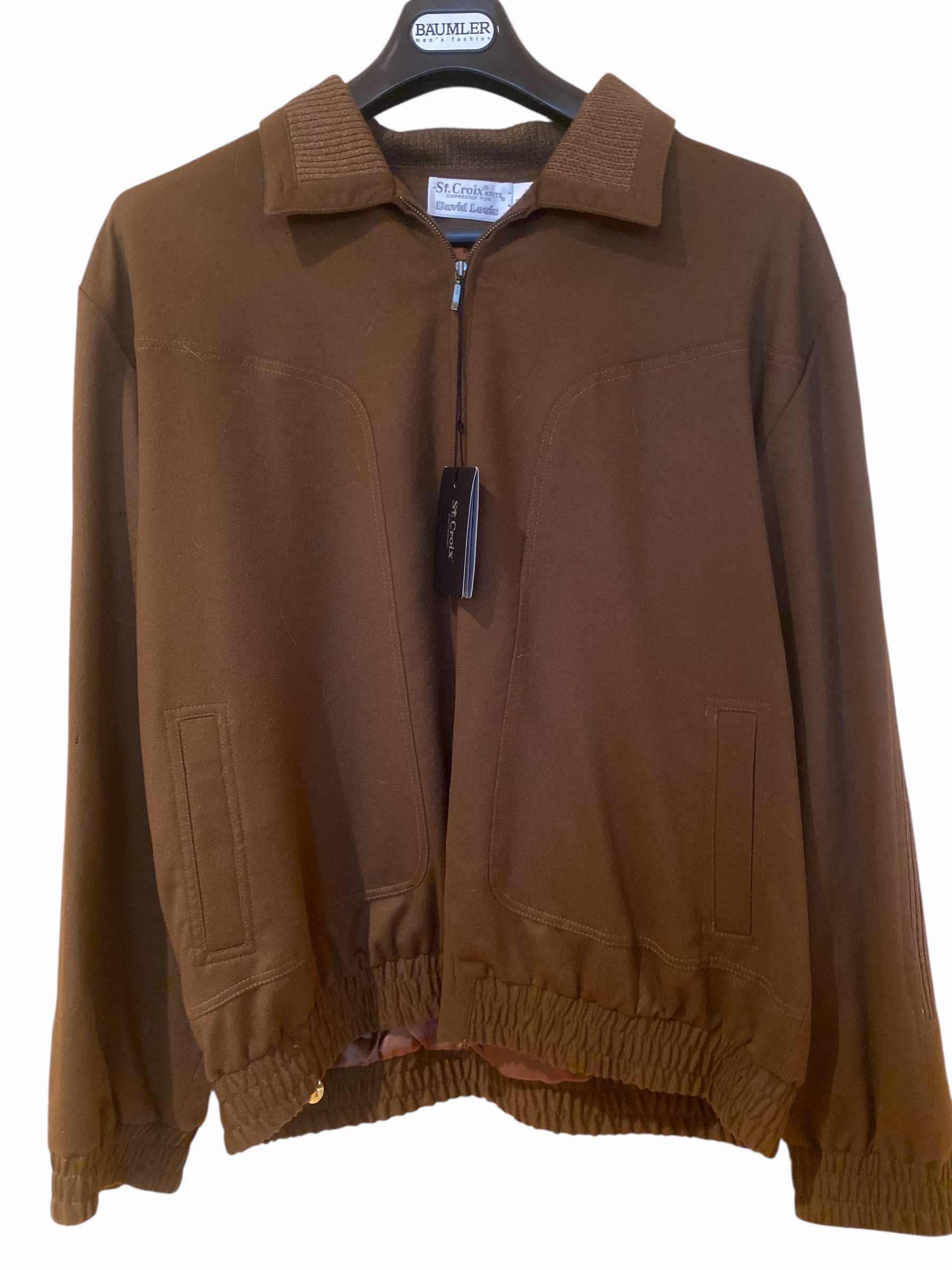 Photo 1 of NEW ST CROIX KNIT JACKET MENS SIZE LARGE