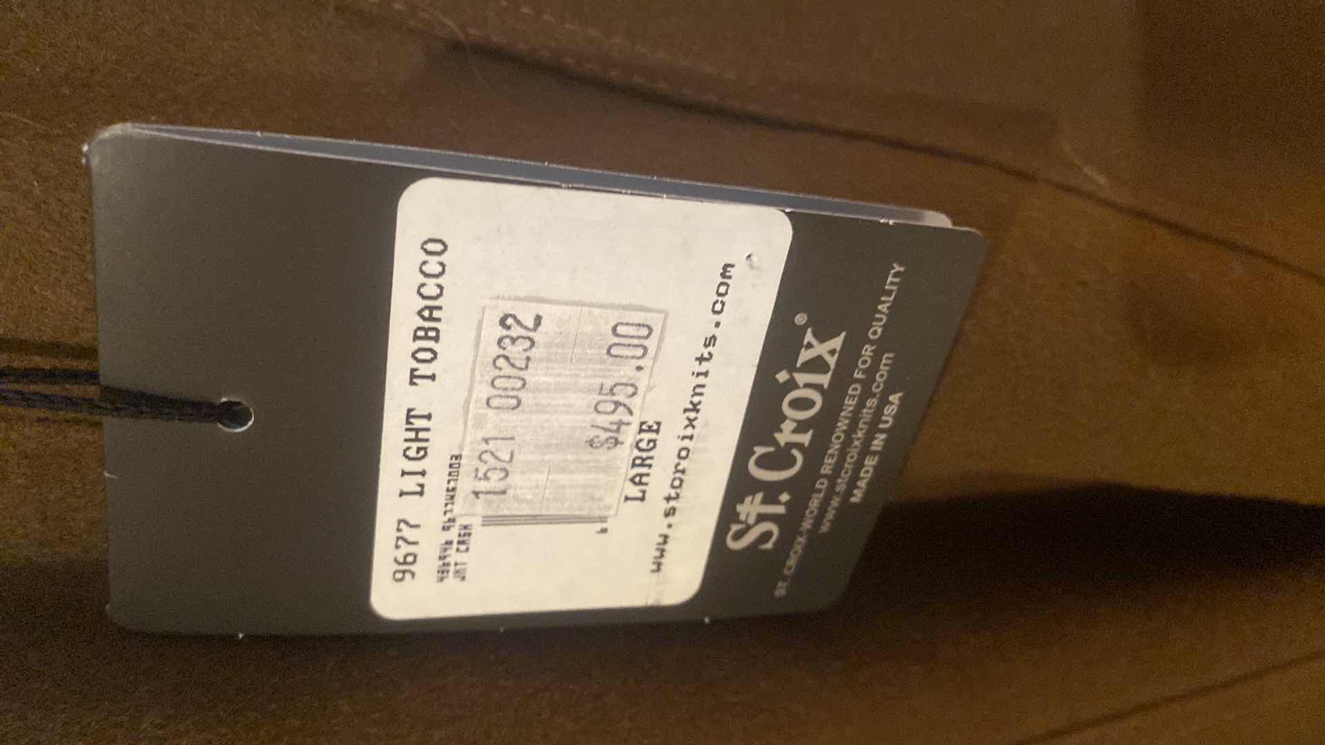 Photo 1 of NEW ST CROIX KNIT JACKET MENS SIZE LARGE