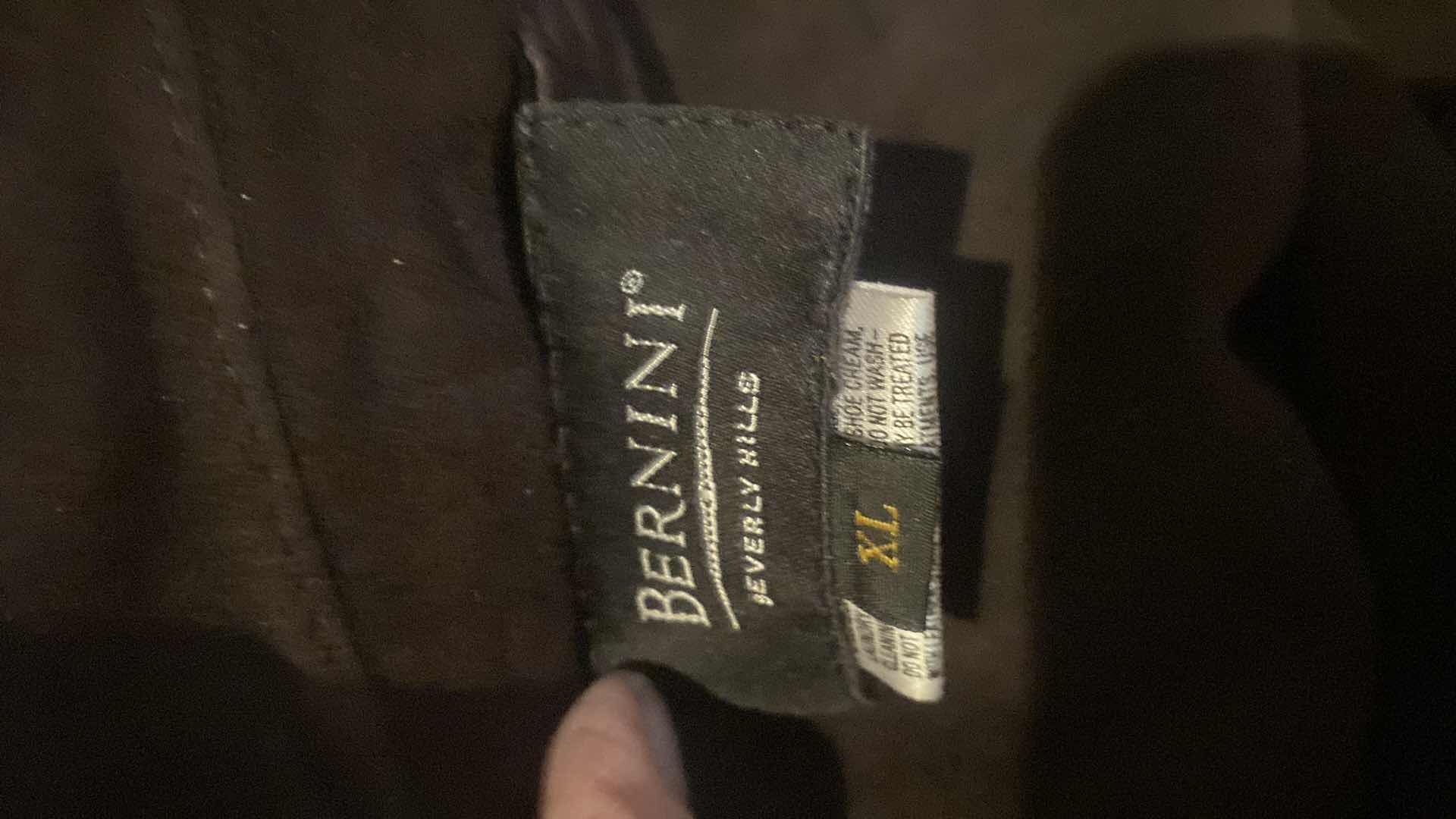 Photo 1 of BERNINI LEATHER JACKET MENS SIZE XL