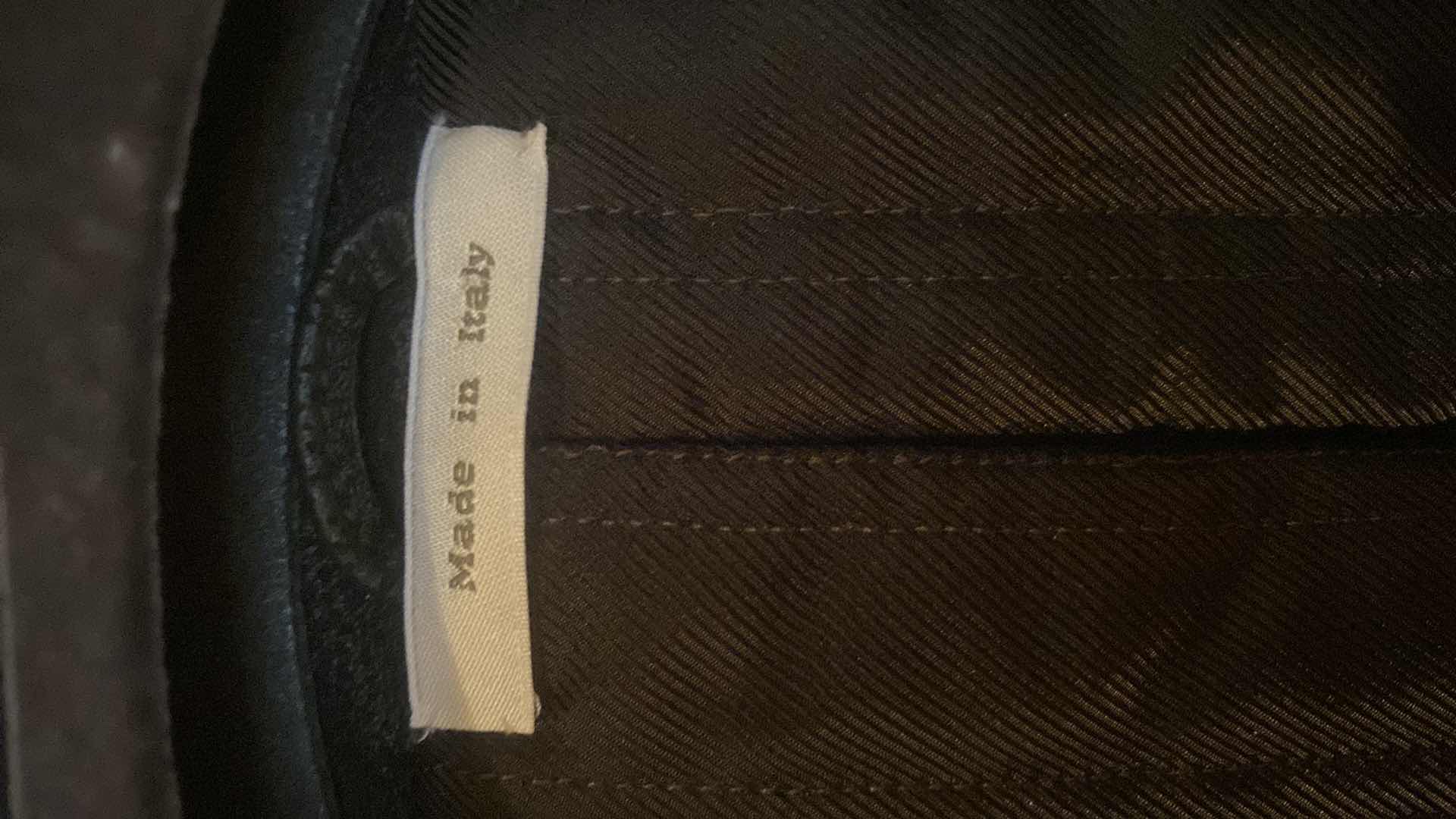 Photo 1 of ERMENEGILDO ZEGNA LEATHER JACKET MADE IN ITALY MENS SIZE EST LARGE/XLARGE