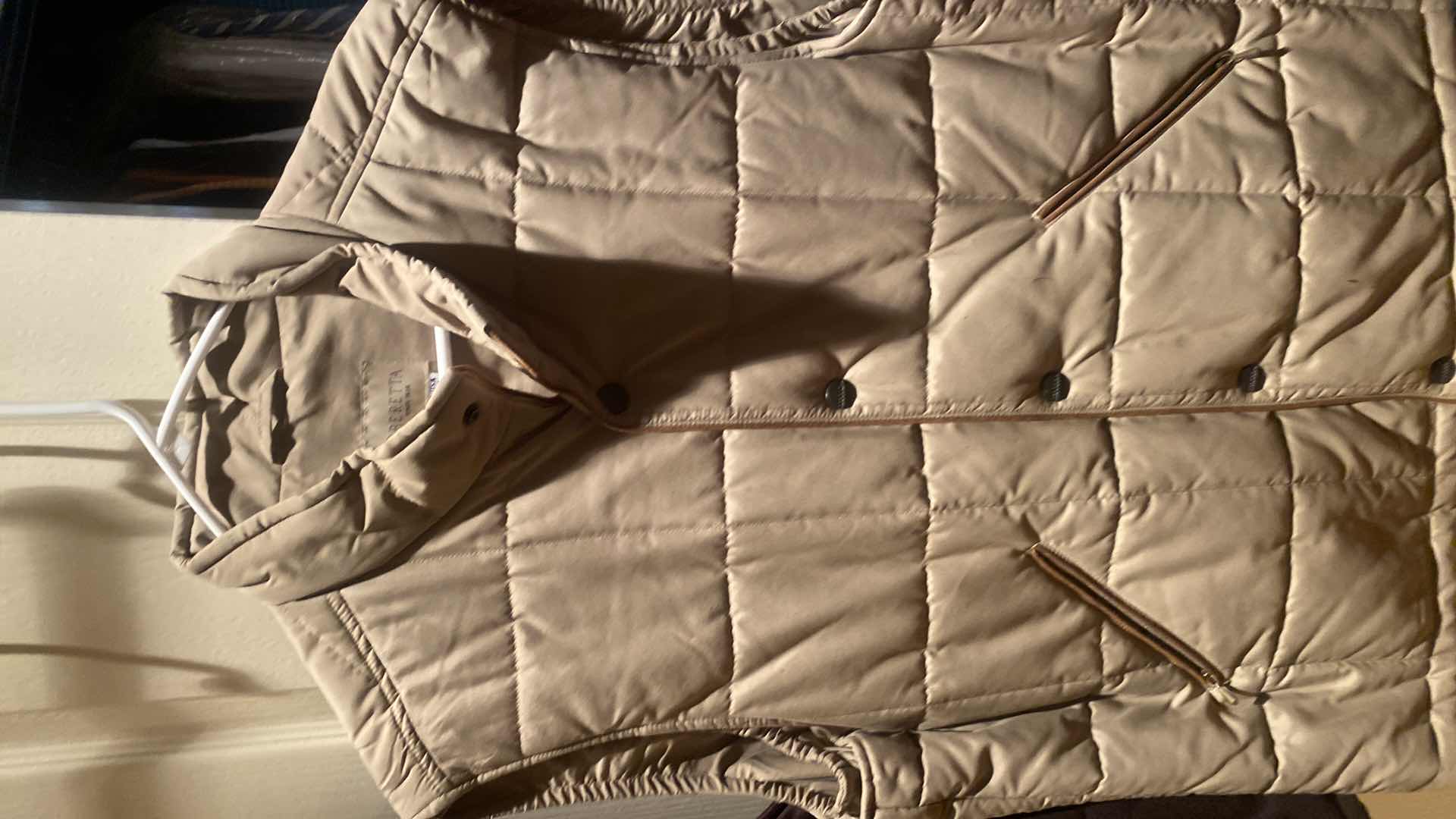 Photo 1 of 2 - LINE PINE LEATHER FRONT VEST & BERETTA FABRIC VEST MENS SIZE 44 & 46