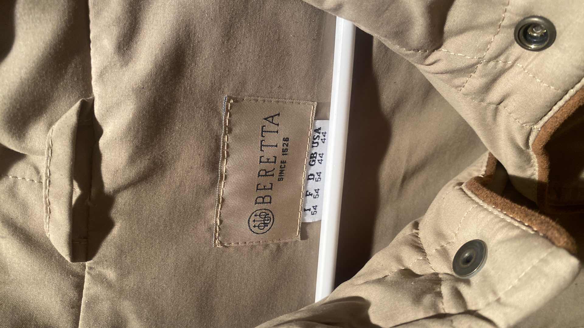 Photo 1 of 2 - LINE PINE LEATHER FRONT VEST & BERETTA FABRIC VEST MENS SIZE 44 & 46