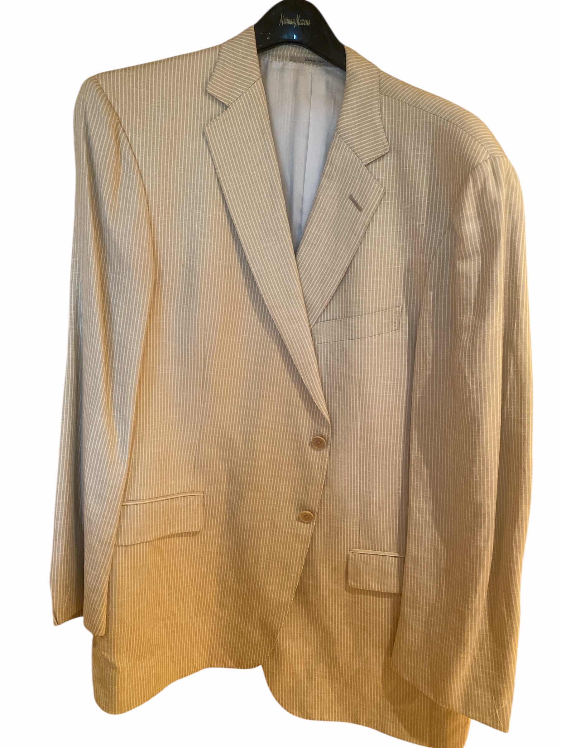 Photo 1 of ERMENEGILDO ZEGNA SEERSUCKER JACKET MADE IN SPAIN MENS EST SIZE X-LARGE