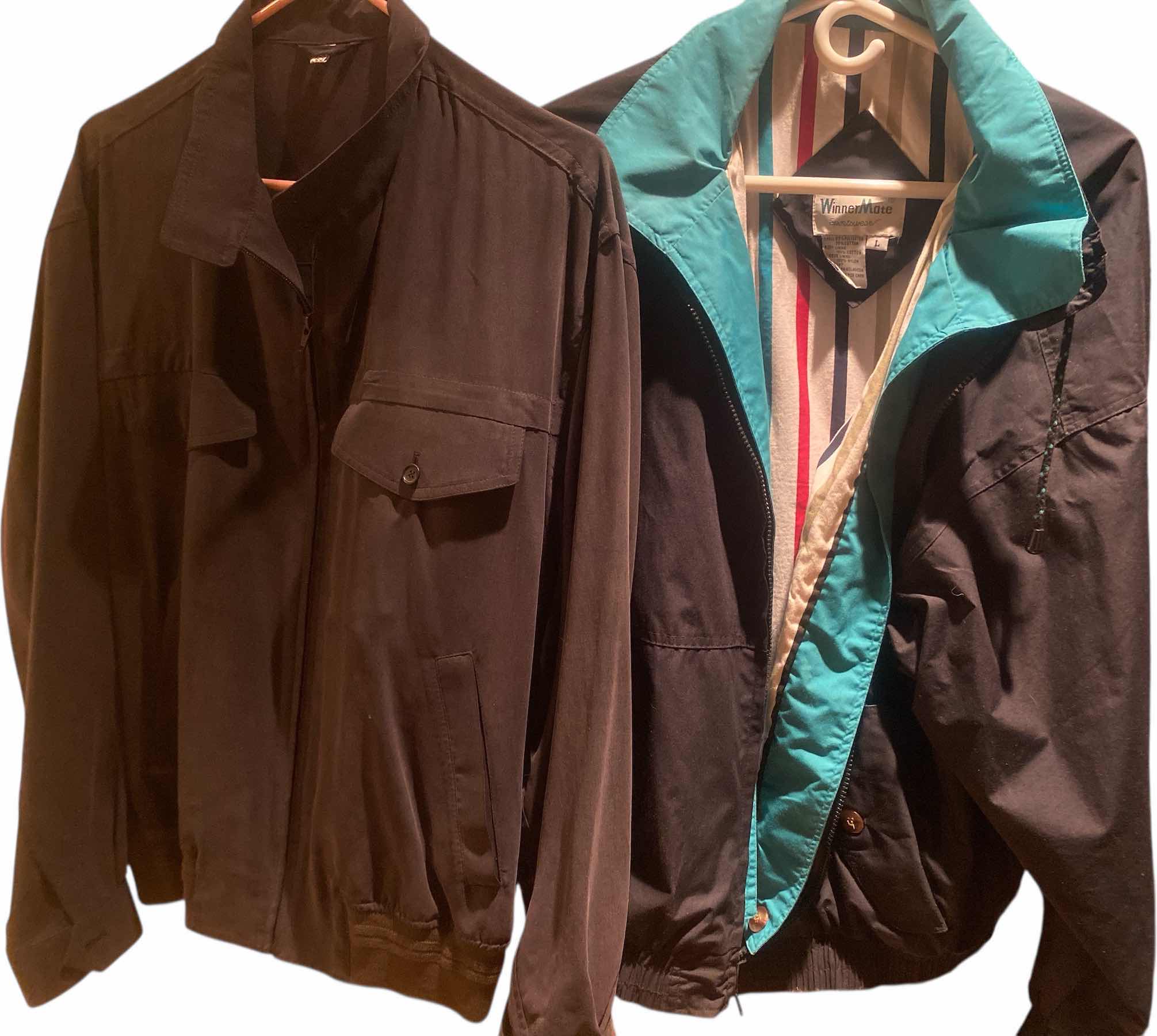 Photo 1 of 2 - MENS PURE SILK & WINNER MATE WINDBREAKERS SIZE LARGE