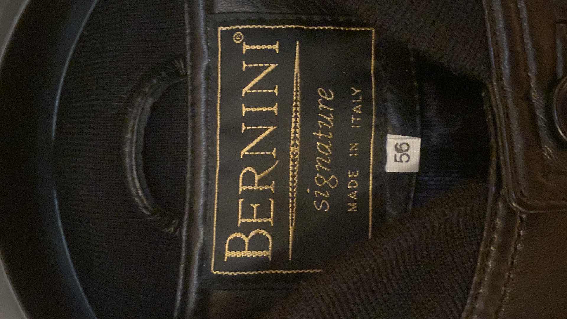 Photo 1 of BERNINI LEATHER BOMBER JACKET MENS SIZE 56