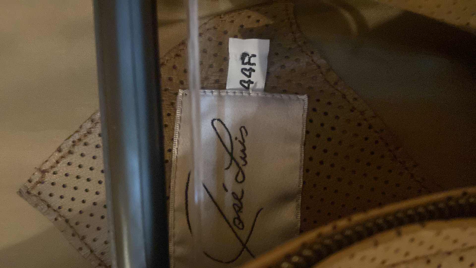 Photo 1 of $350 JOSE LUIS TAN LEATHER JACKETS MENS SIZE 44R