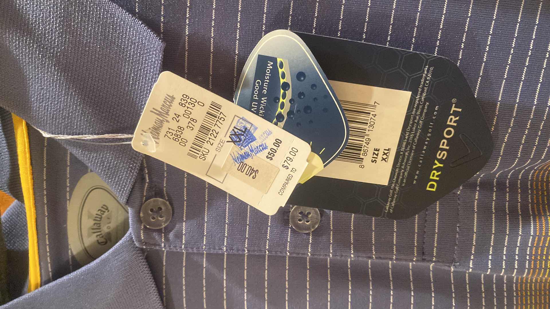 Photo 1 of 5 - DESIGNER POL0 & BUTTON DOWN SHIRTS SHIRTS MENS SIZE XX LARGE SINCE WITH TAGS