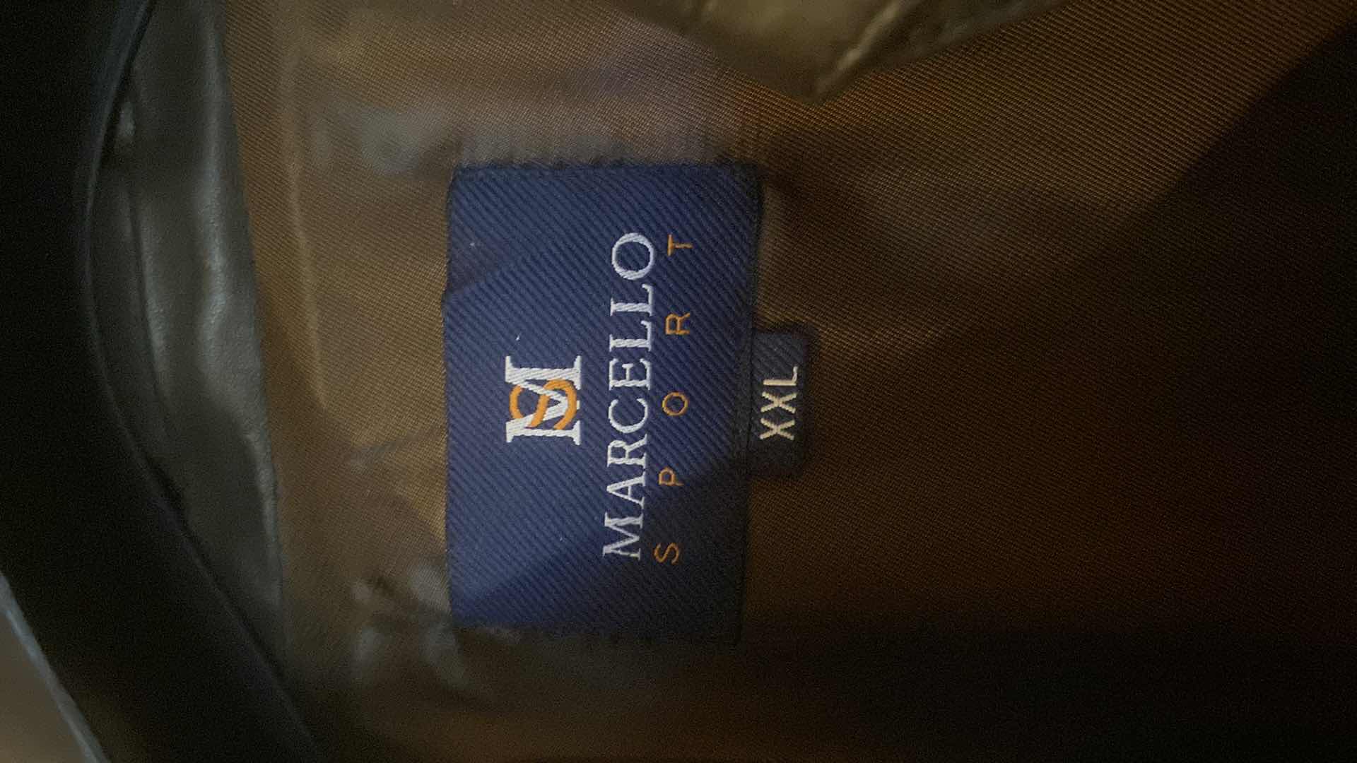 Photo 1 of NEW MARCELLO SPORT LEATHER JACKET MENS SIZE XXL