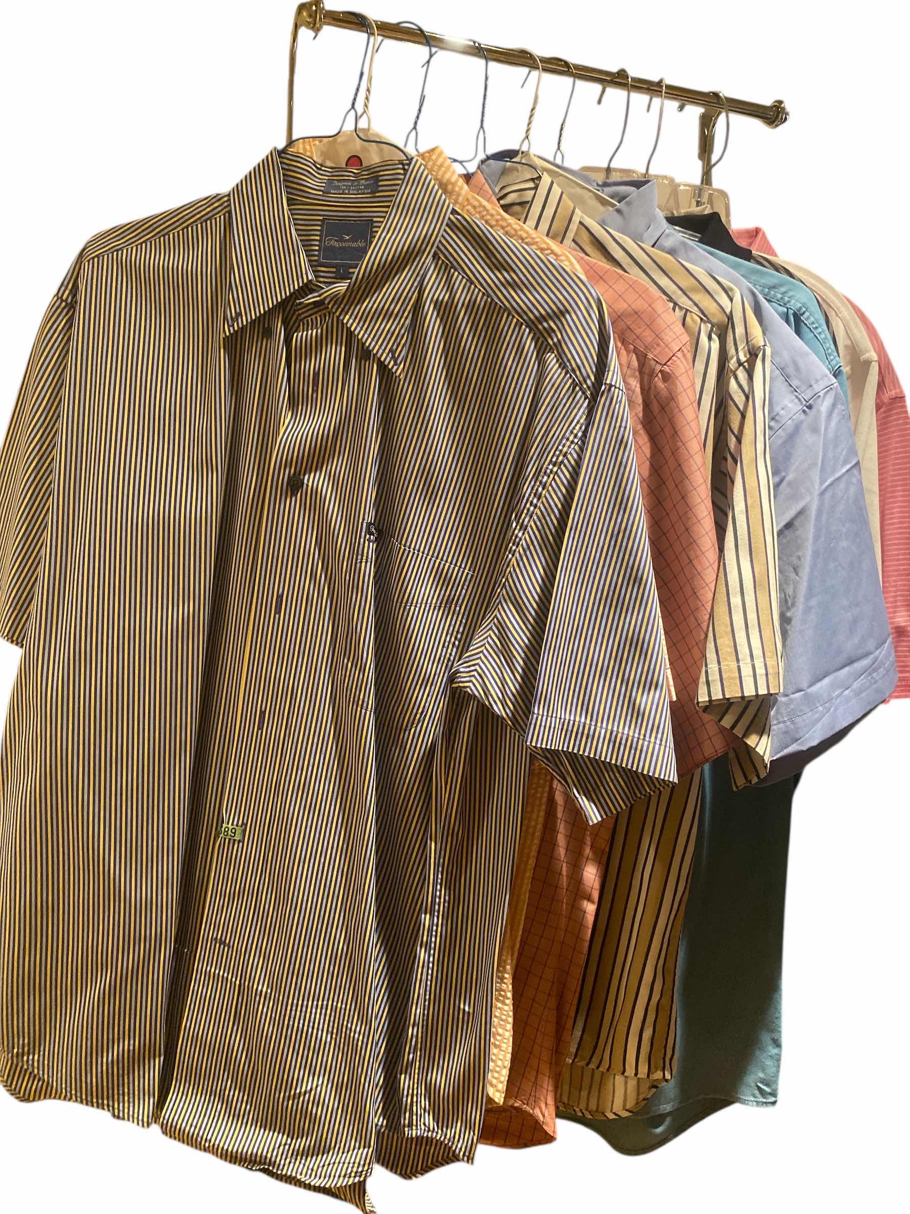 Photo 1 of 9 - DESIGNER SHORT SLEEVE & POLO SHIRTS MENS SIZE LARGE (SOME WITH TAGS)