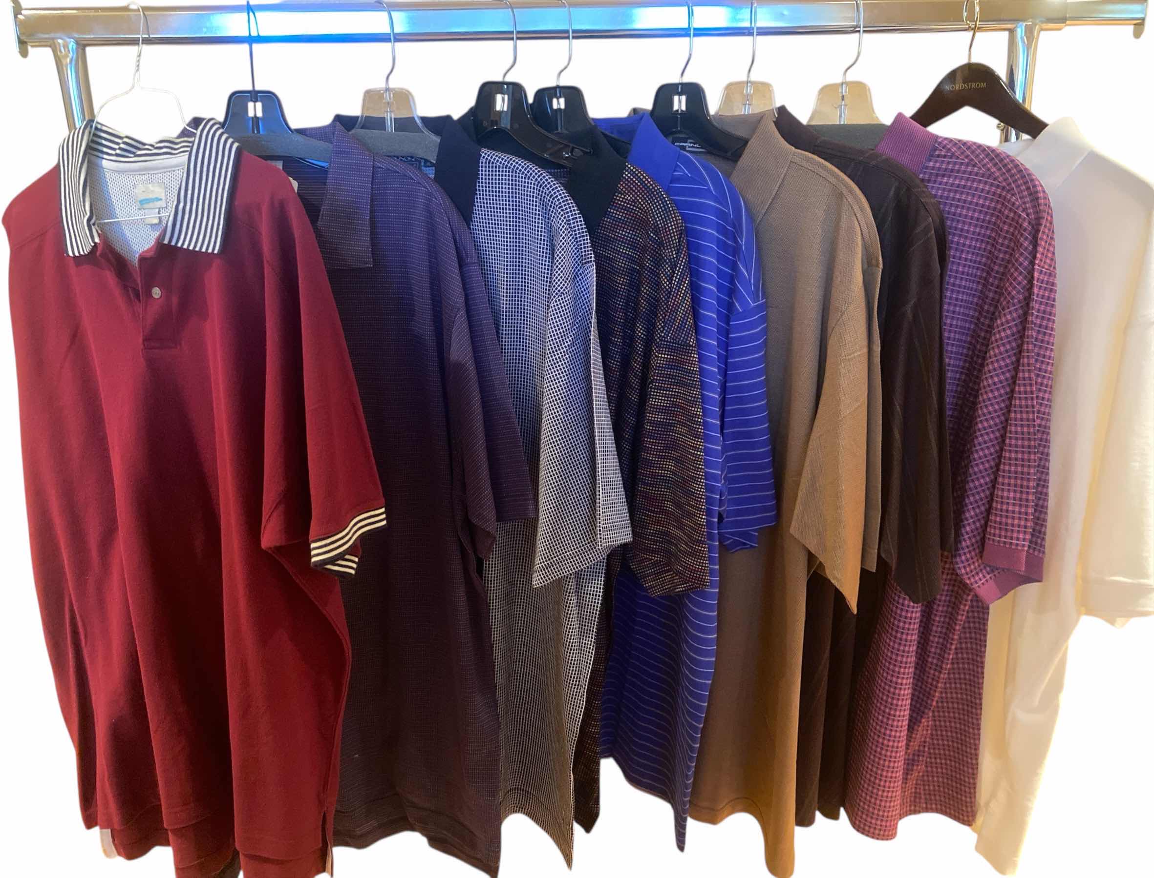 Photo 1 of 9 - DESIGNER GOLF SHIRTS MENS SIZE X LARGE (SOME WITH TAGS)