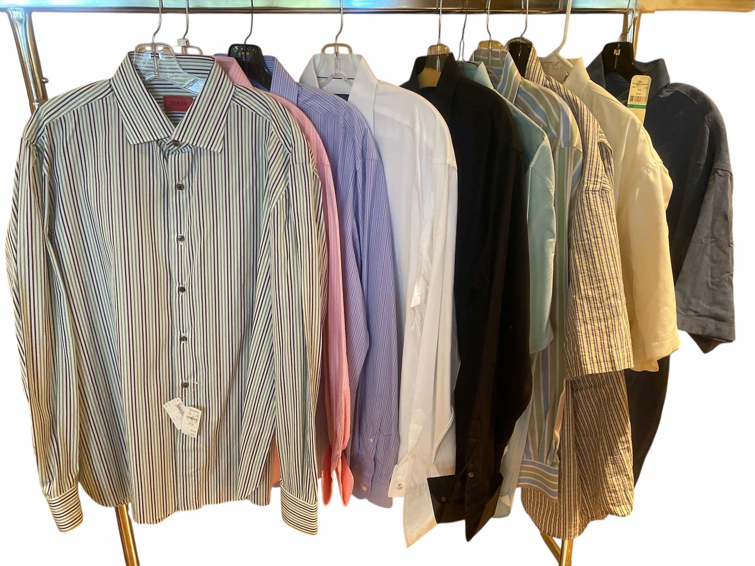 Photo 1 of 10 - DESIGNER DRESS SHIRTS SIZE LARGE (SOME HAVE TAGS)
