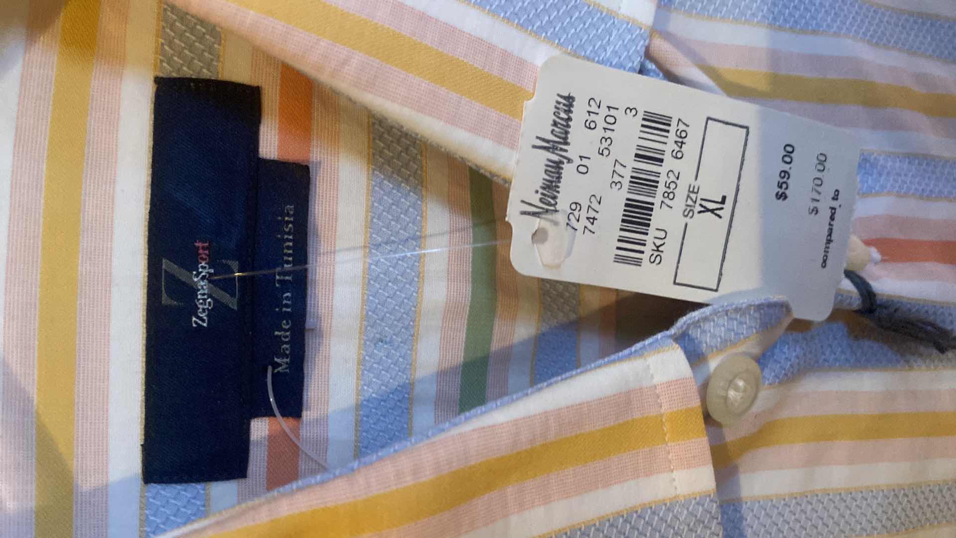 Photo 1 of 10- DESIGNER LONG SLEEVE DRESS SHIRTS SIZE 17, 17 1/2 & X LARGE (SOME WITH TAGS)