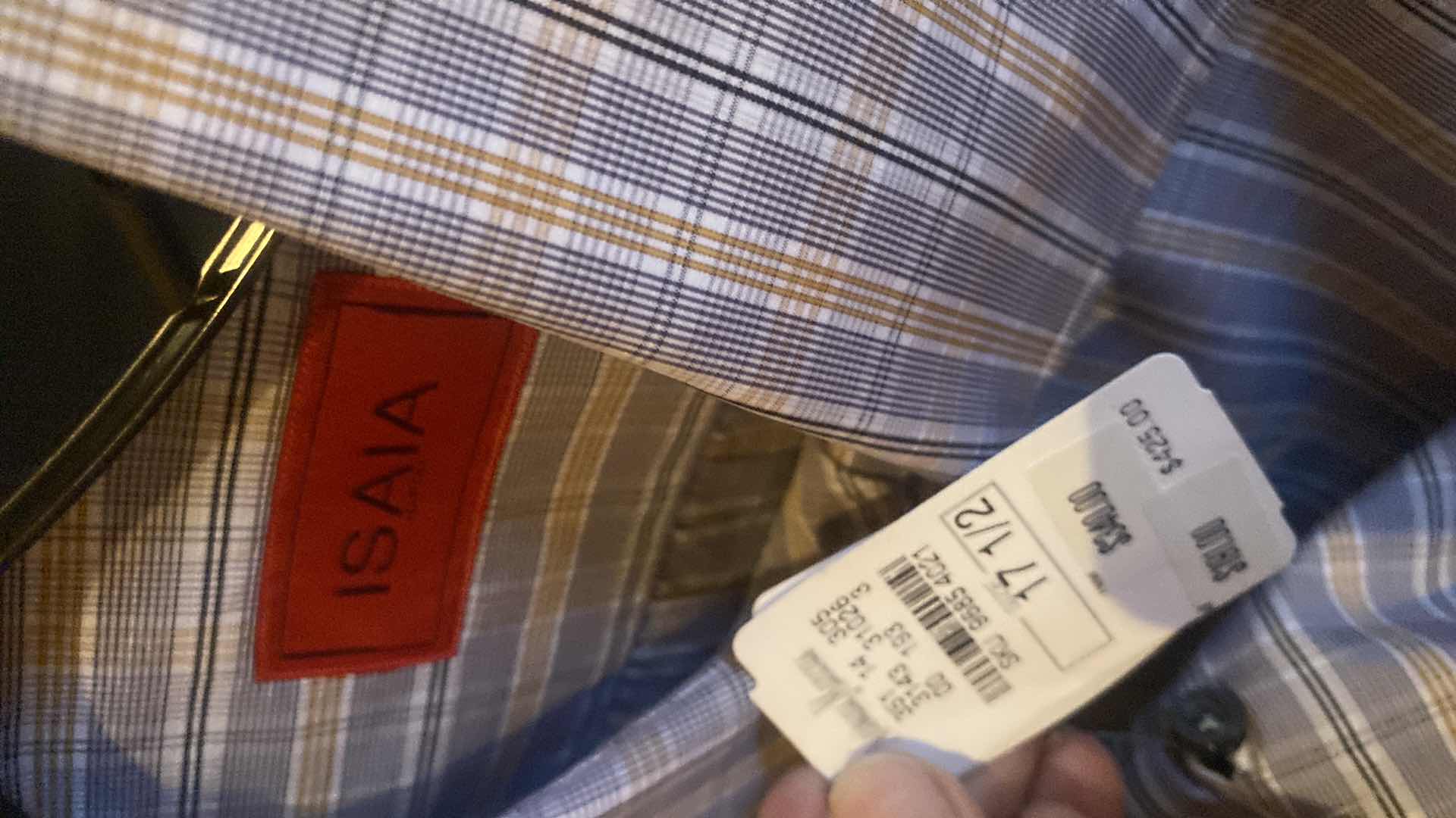 Photo 1 of 10- DESIGNER LONG SLEEVE DRESS SHIRTS SIZE 17, 17 1/2 & X LARGE (SOME WITH TAGS)