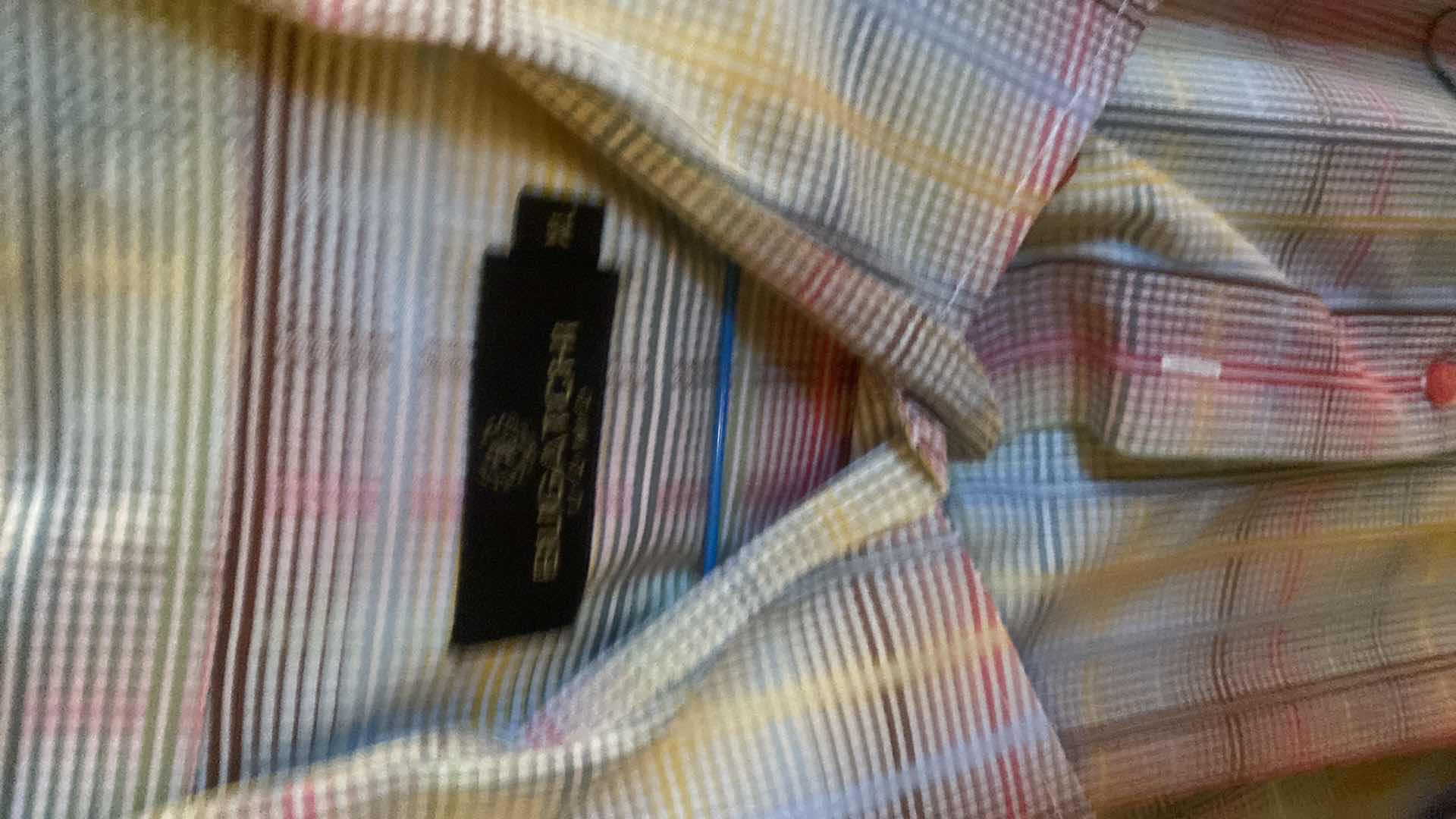 Photo 1 of 10- DESIGNER LONG SLEEVE DRESS SHIRTS SIZE 17, 17 1/2 & X LARGE (SOME WITH TAGS)