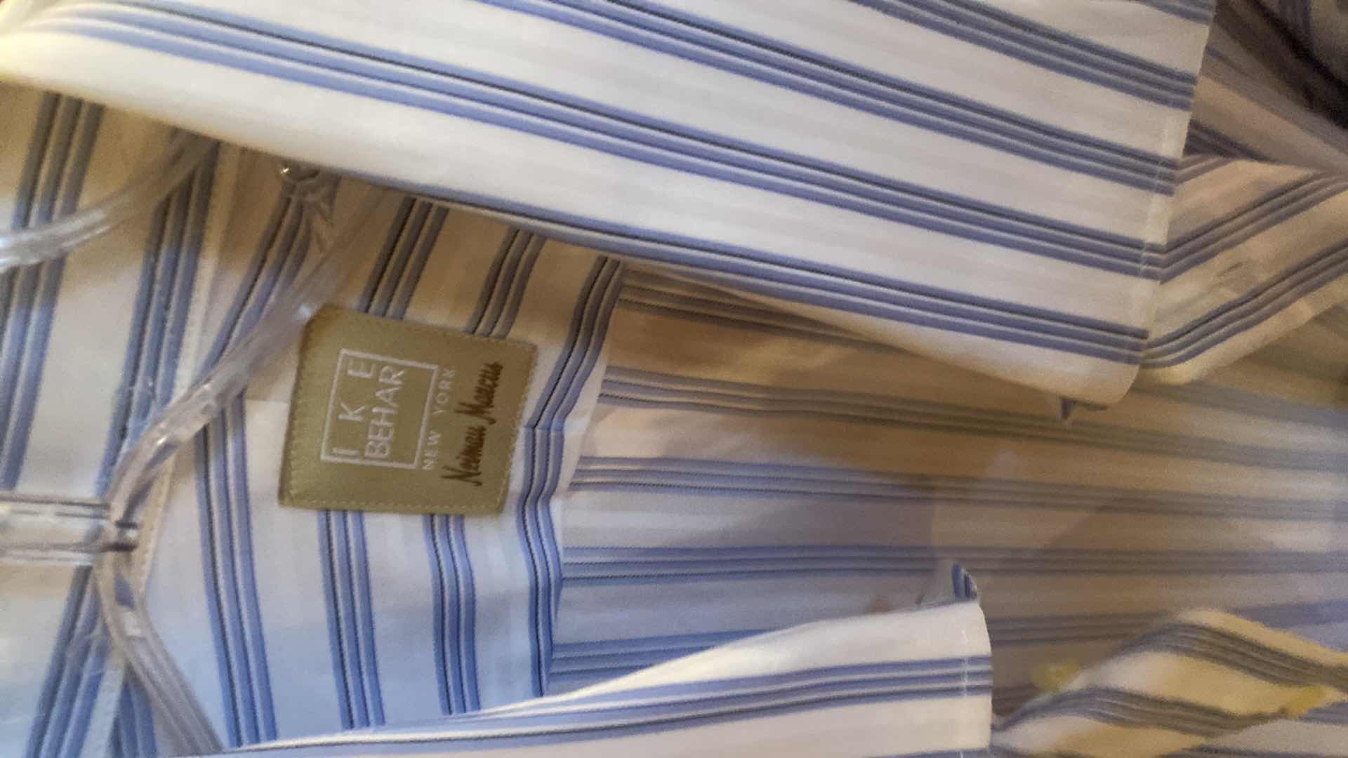 Photo 1 of 10- DESIGNER LONG SLEEVE DRESS SHIRTS SIZE 17, 17 1/2 & X LARGE (SOME WITH TAGS)