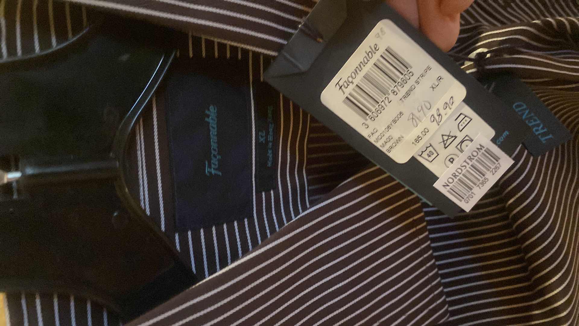 Photo 1 of 10- DESIGNER LONG SLEEVE DRESS SHIRTS SIZE 17, 17 1/2 & X LARGE (SOME WITH TAGS)