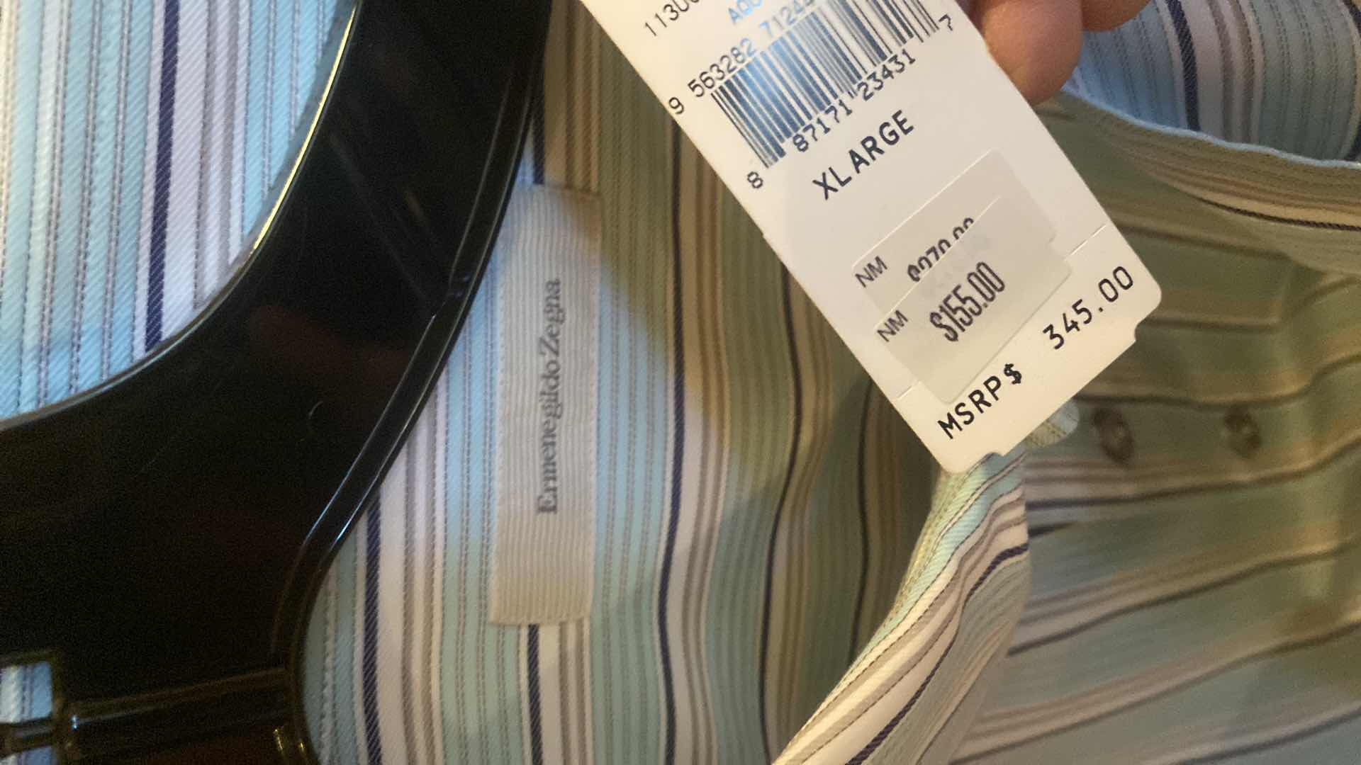 Photo 1 of 10- DESIGNER LONG SLEEVE DRESS SHIRTS SIZE 17, 17 1/2 & X LARGE (SOME WITH TAGS)