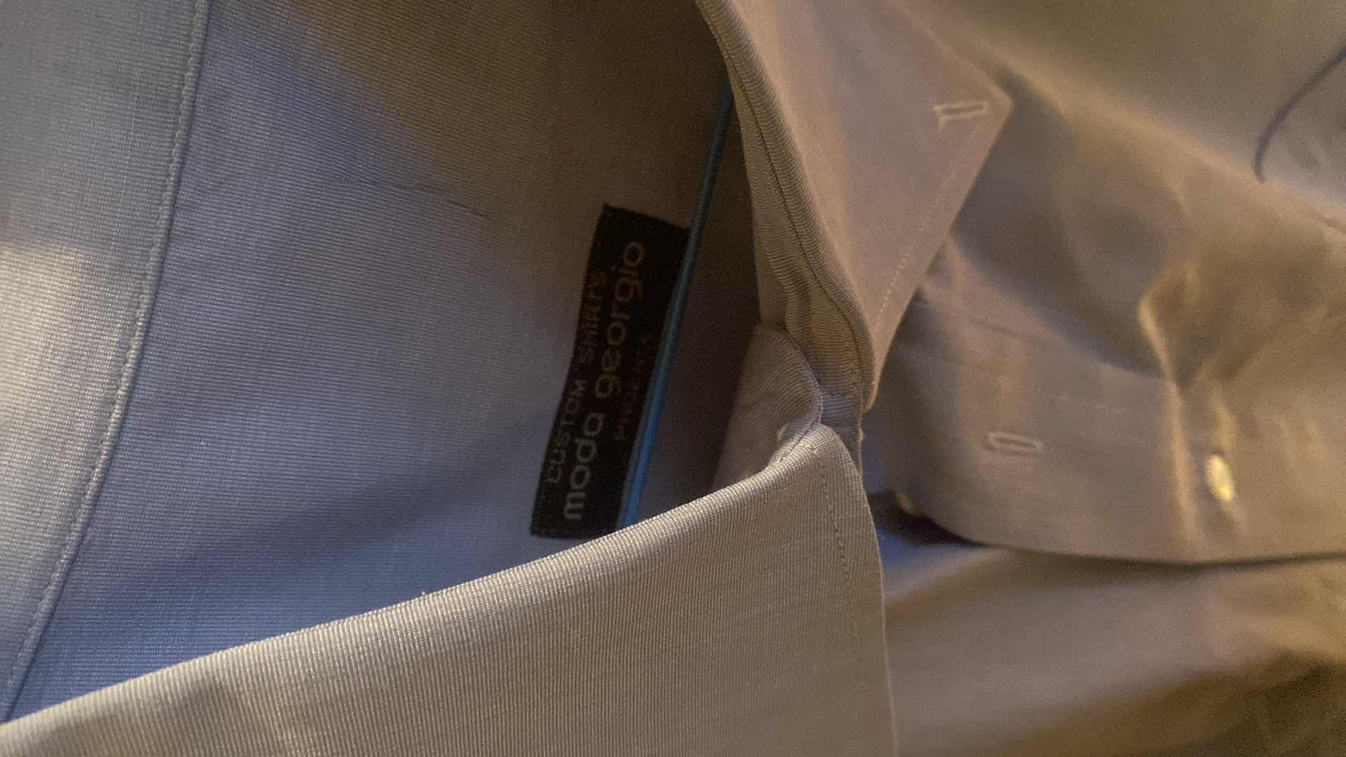 Photo 1 of 10- DESIGNER SHORT SLEEVE DRESS SHIRTS SIZE 17, 17 1/2 & X LARGE (SOME WITH TAGS)