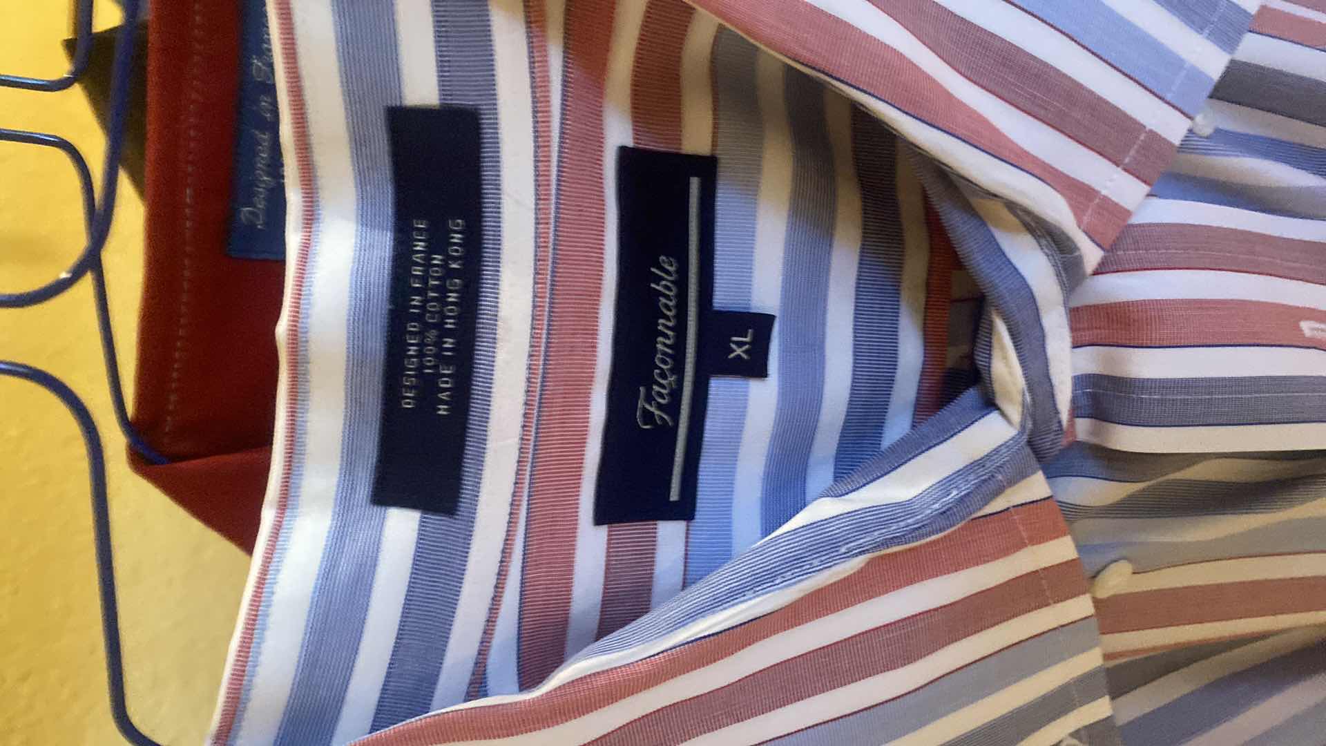 Photo 1 of 10- DESIGNER SHORT SLEEVE DRESS SHIRTS SIZE 17, 17 1/2 & X LARGE (SOME WITH TAGS)