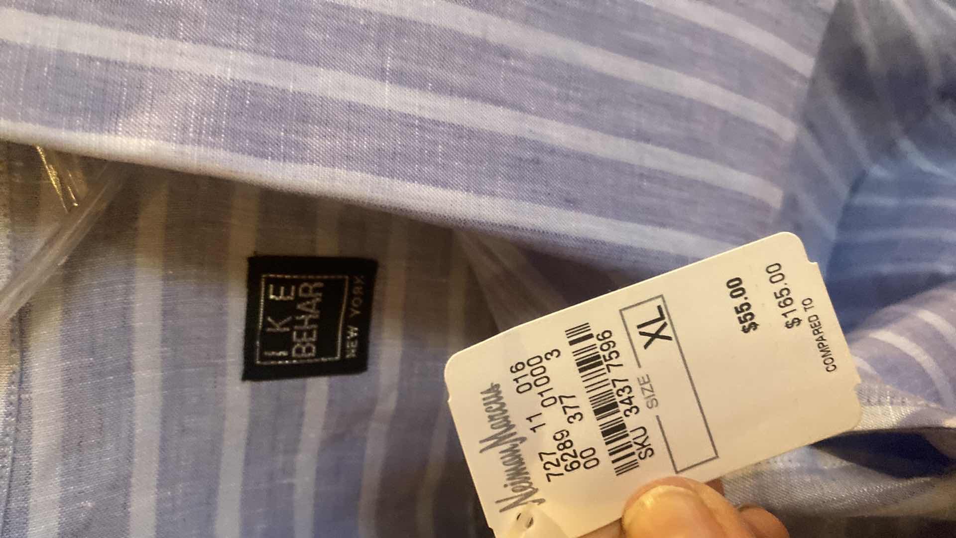 Photo 1 of 10- DESIGNER SHORT SLEEVE DRESS SHIRTS SIZE 17, 17 1/2 & X LARGE (SOME WITH TAGS)