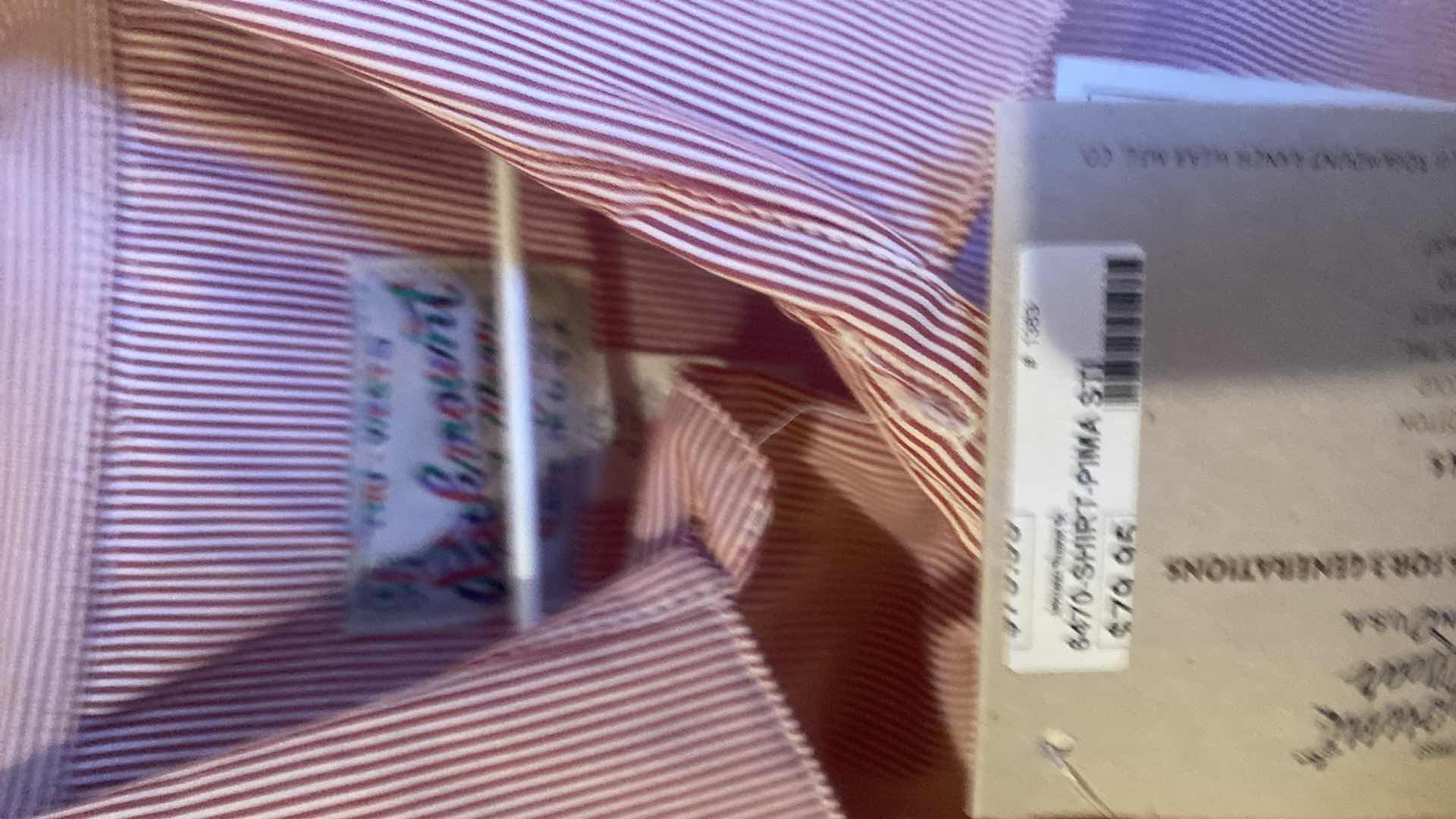 Photo 1 of 10- DESIGNER SHORT SLEEVE DRESS SHIRTS SIZE 17, 17 1/2 & X LARGE (SOME WITH TAGS)