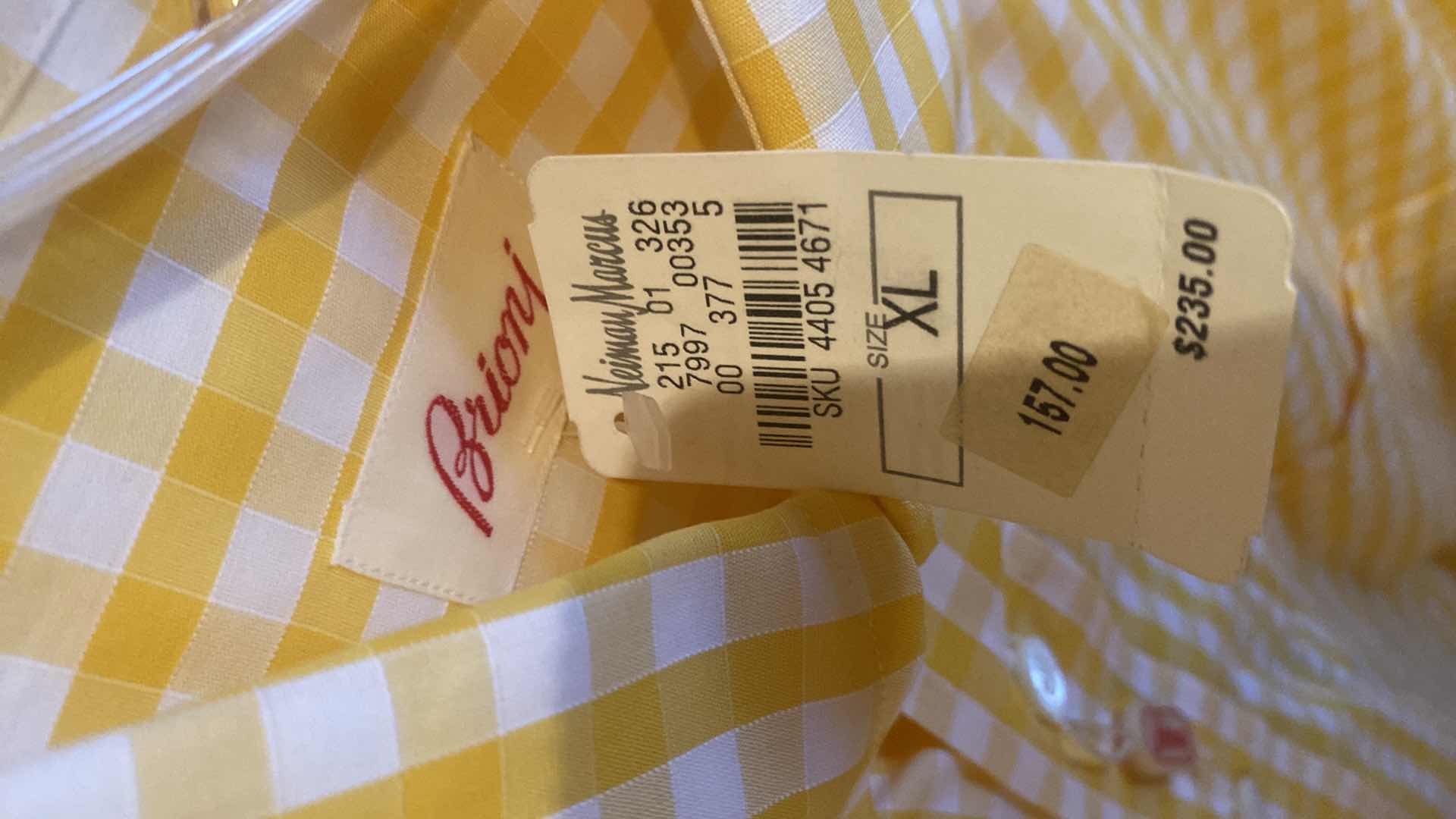 Photo 1 of 10- DESIGNER LONG SLEEVE DRESS SHIRTS SIZE 17, 17 1/2 & X LARGE (SOME WITH TAGS)