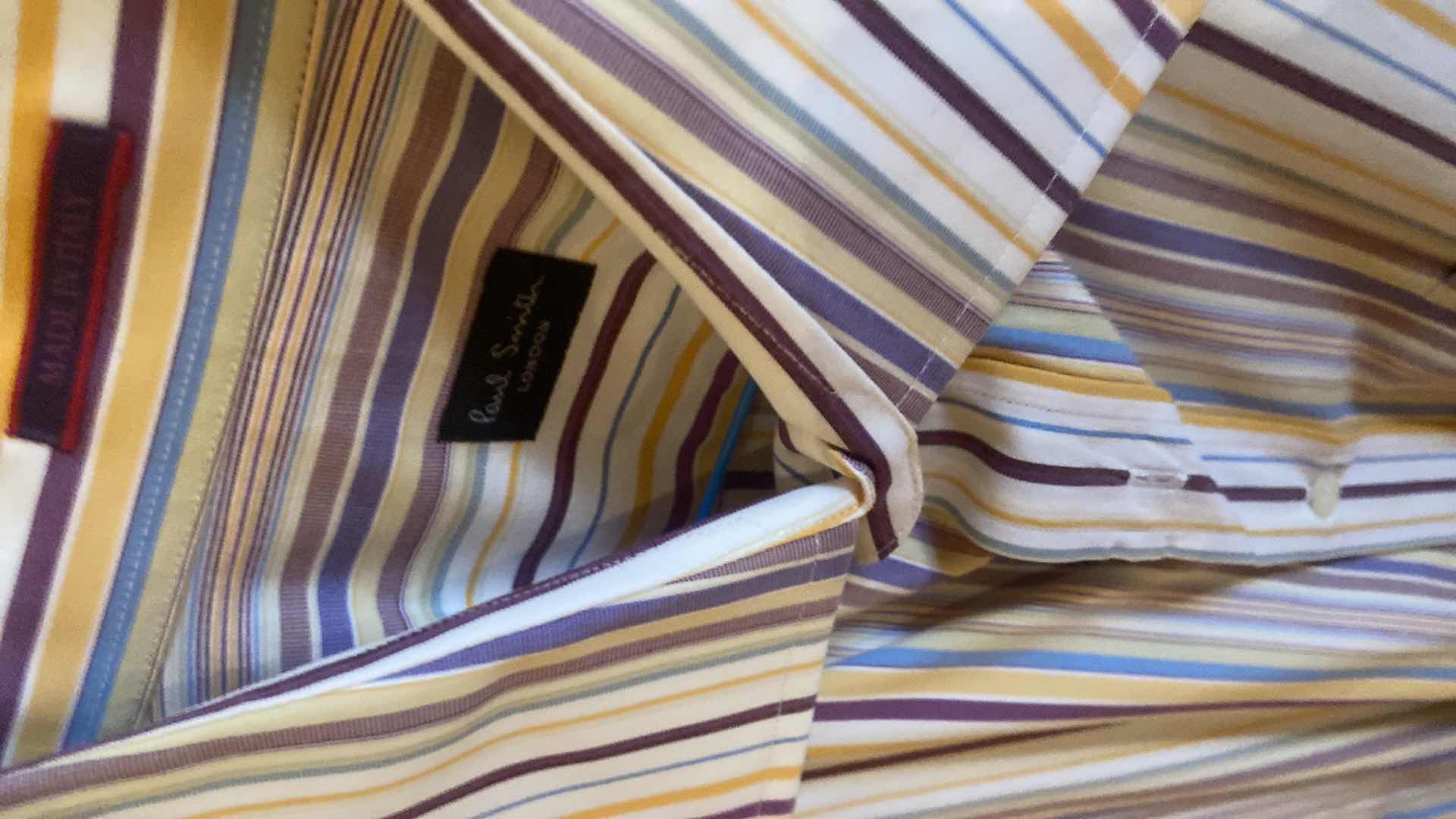 Photo 1 of 10- DESIGNER LONG SLEEVE DRESS SHIRTS SIZE 17, 17 1/2 & X LARGE (SOME WITH TAGS)