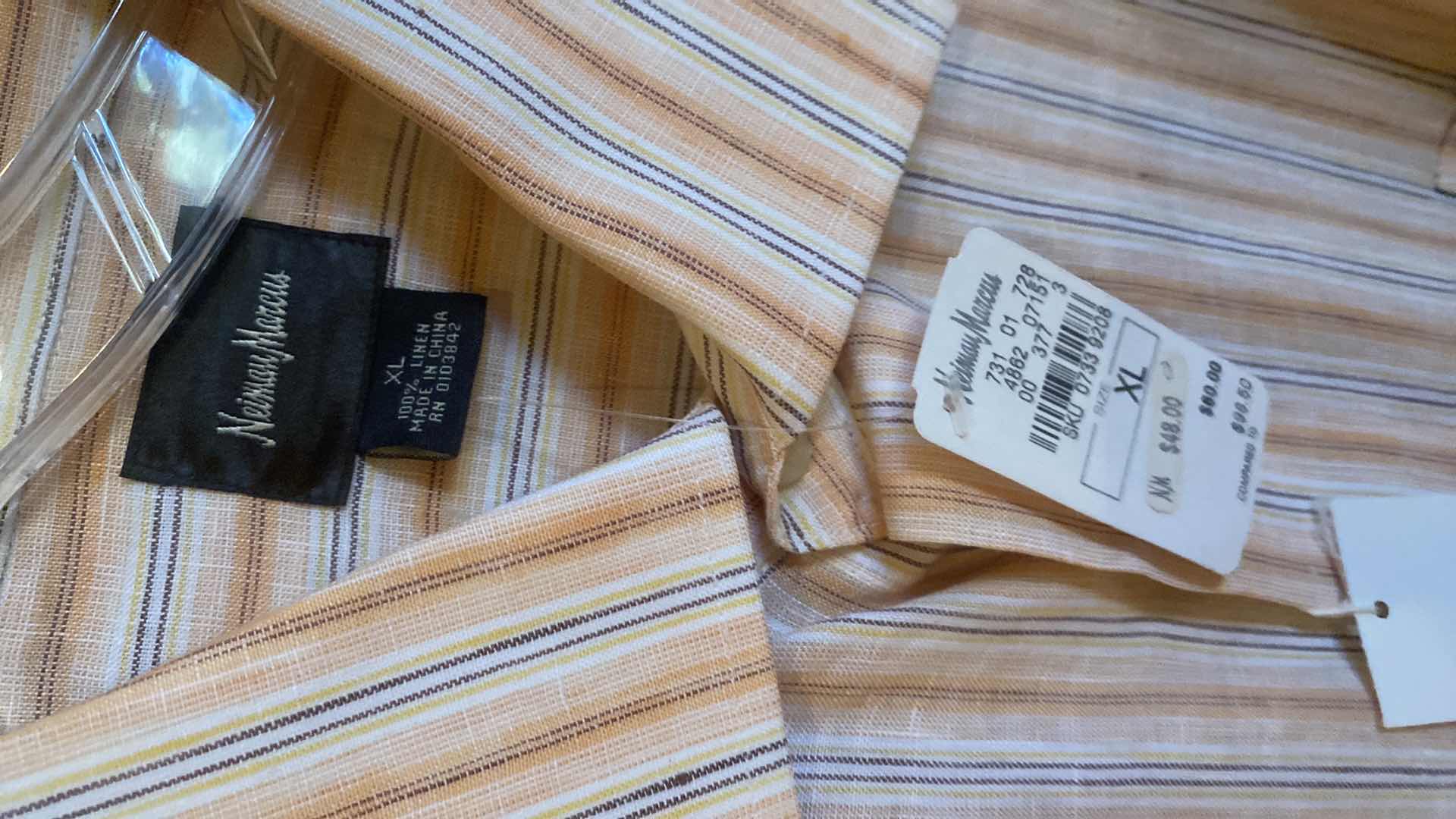 Photo 1 of 10- DESIGNER LONG SLEEVE DRESS SHIRTS SIZE 17, 17 1/2 & X LARGE (SOME WITH TAGS)