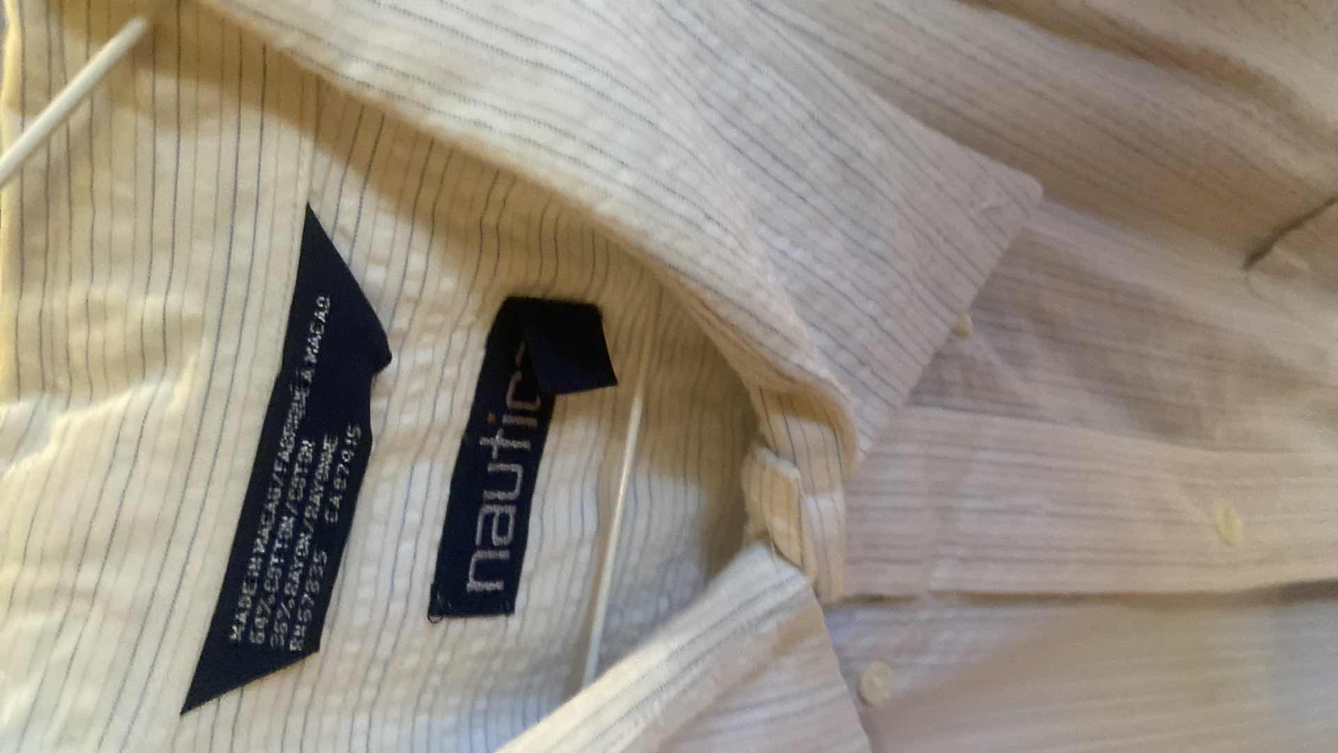 Photo 1 of 10- DESIGNER SHORT SLEEVE DRESS SHIRTS SIZE 17, 17 1/2 & X LARGE (SOME WITH TAGS)