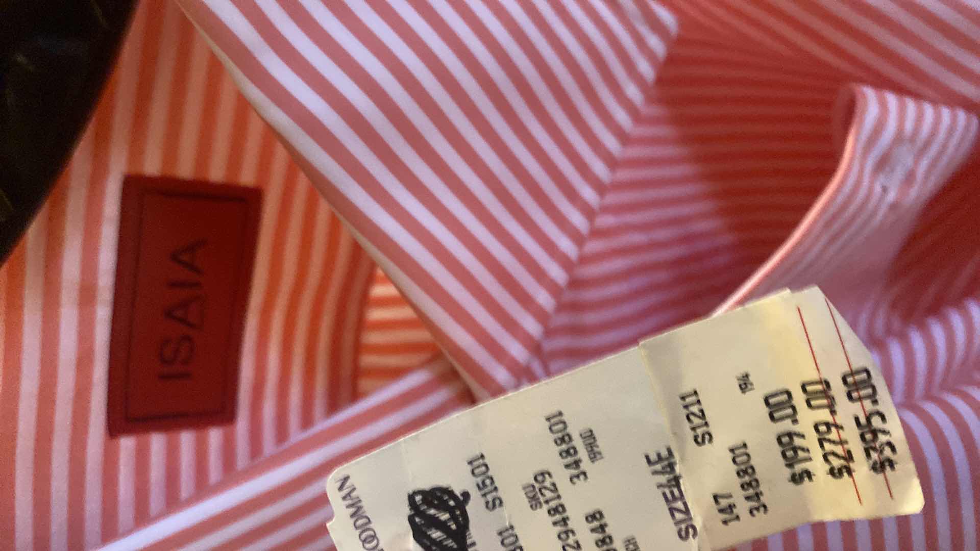 Photo 1 of 10- DESIGNER LONG SLEEVE DRESS SHIRTS SIZE 17 1/2 & X LARGE (SOME WITH TAGS)