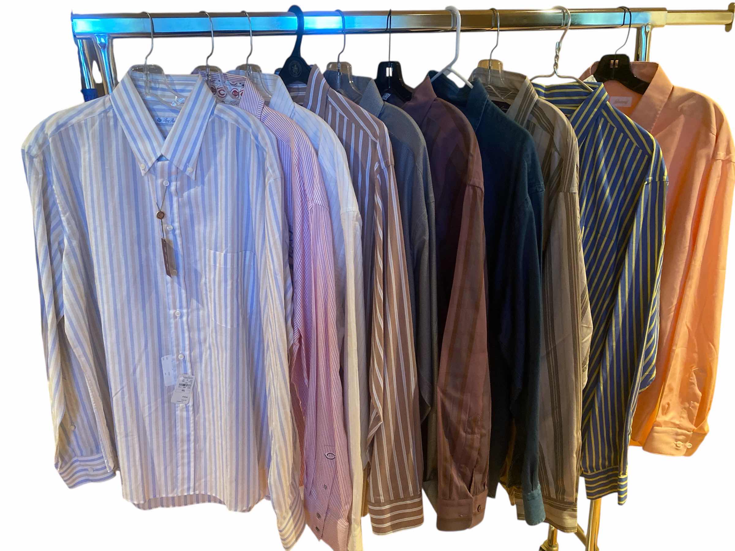 Photo 1 of 10 - DESIGNER LONG SLEEVE DRESS SHIRTS SIZE 18 & XXLARGE (SOME WITH TAGS)
