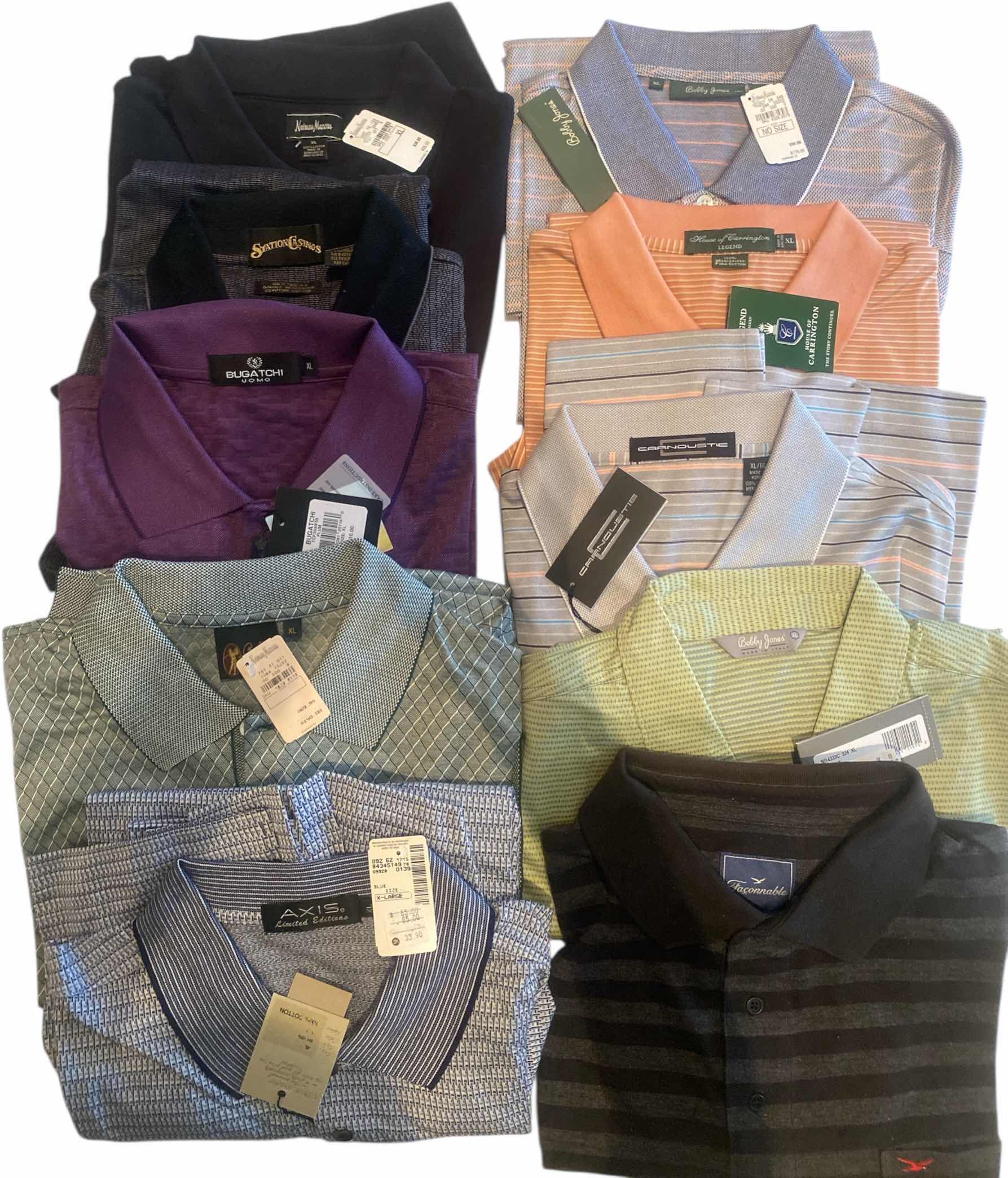 Photo 1 of 10 - GOLF & CASUAL MEN’S SHIRTS SIZE XL (MOST ARE NEW)