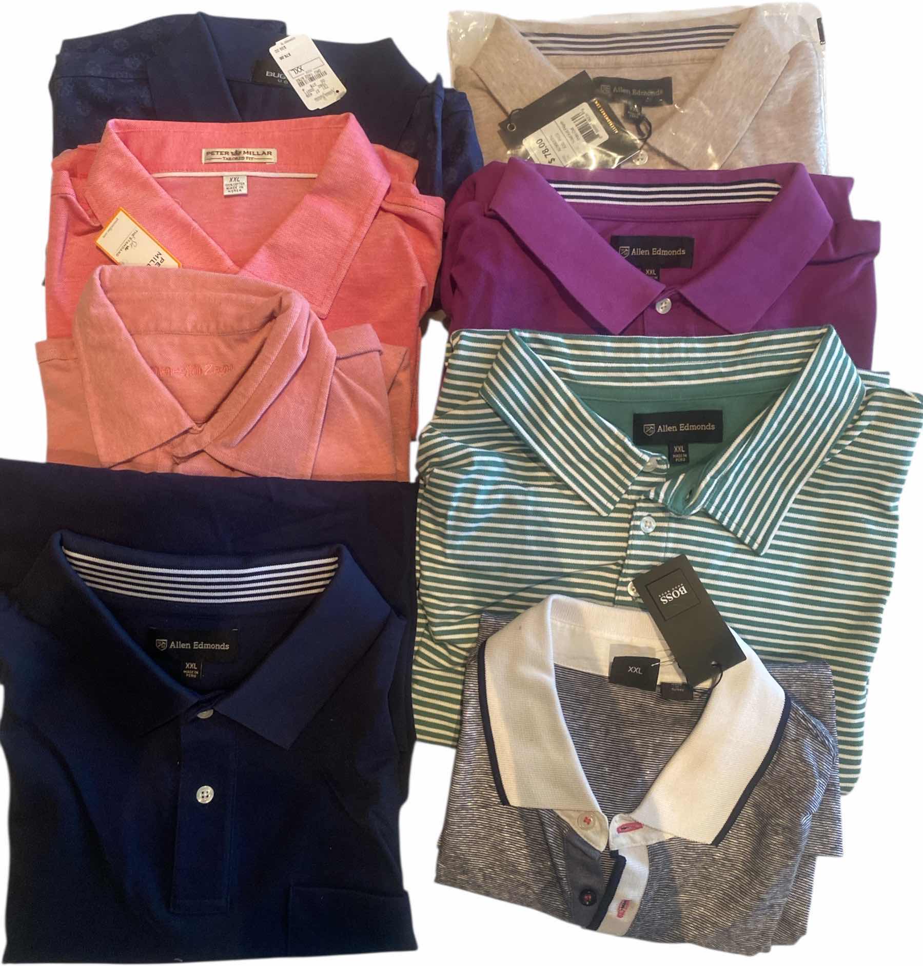 Photo 1 of 8 - GOLF & CASUAL MEN’S SHIRTS SIZE XXL (MOST ARE NEW)