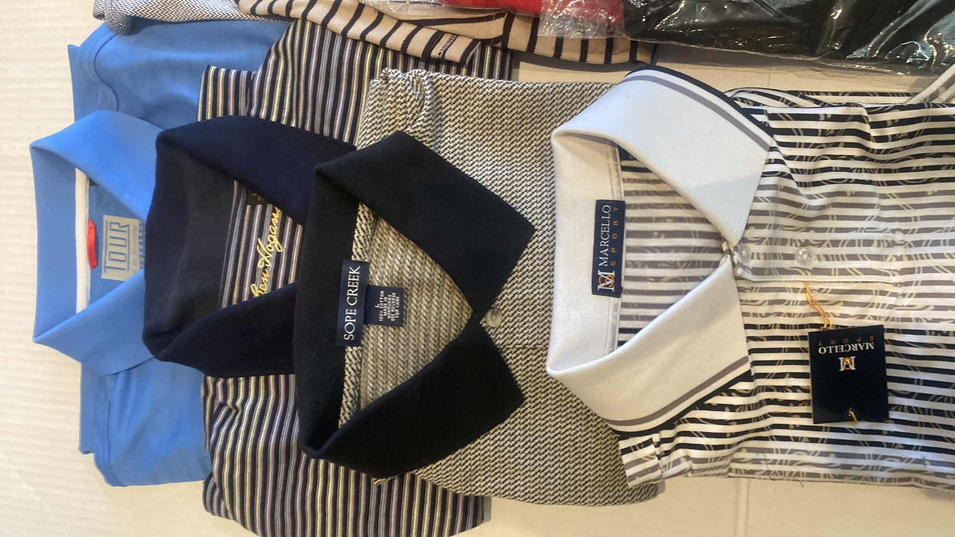 Photo 1 of 8 - GOLF & CASUAL MEN’S SHIRTS SIZE L (MOST ARE NEW)