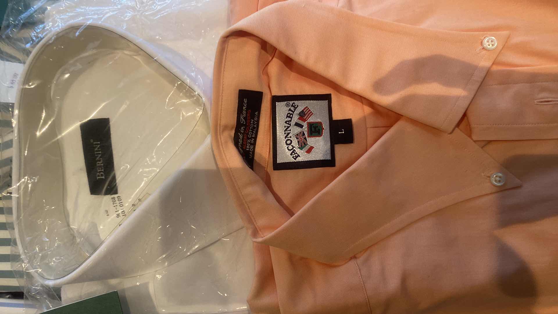 Photo 1 of 10 - LONG SLEEVE BUTTON DOWN MEN’S SHIRTS SIZE L (MOST ARE NEW)