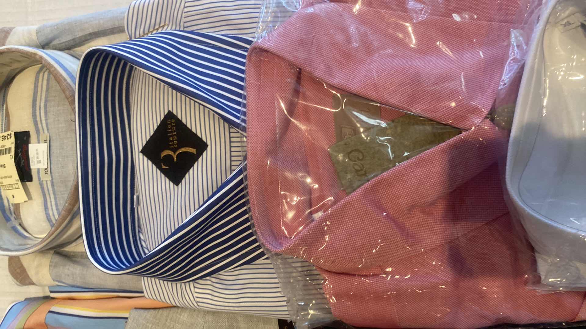 Photo 1 of 10 - DESIGNER LONG SLEEVE BUTTON DOWN MEN’S SHIRTS SIZE XL (MOST ARE NEW)