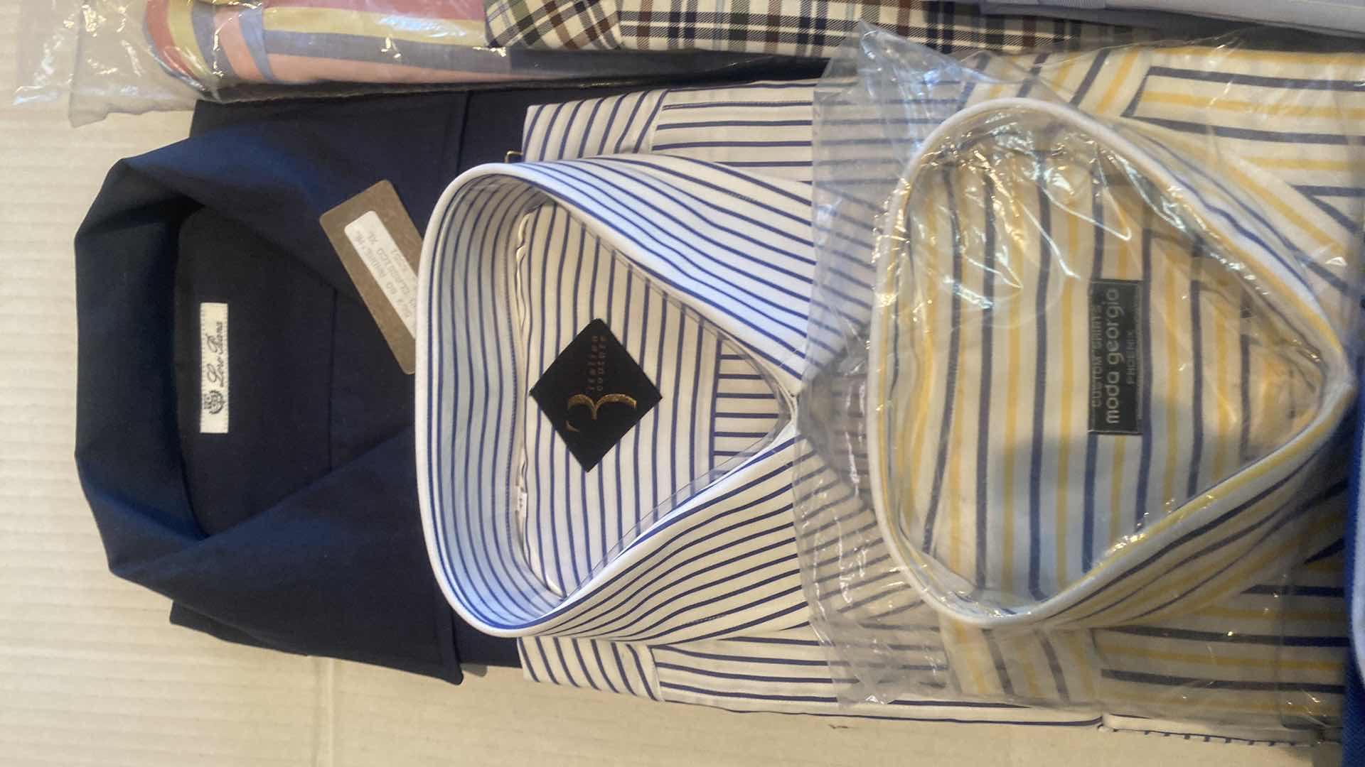 Photo 1 of 10 - DESIGNER LONG SLEEVE BUTTON DOWN MEN’S SHIRTS SIZE XL (MOST ARE NEW)