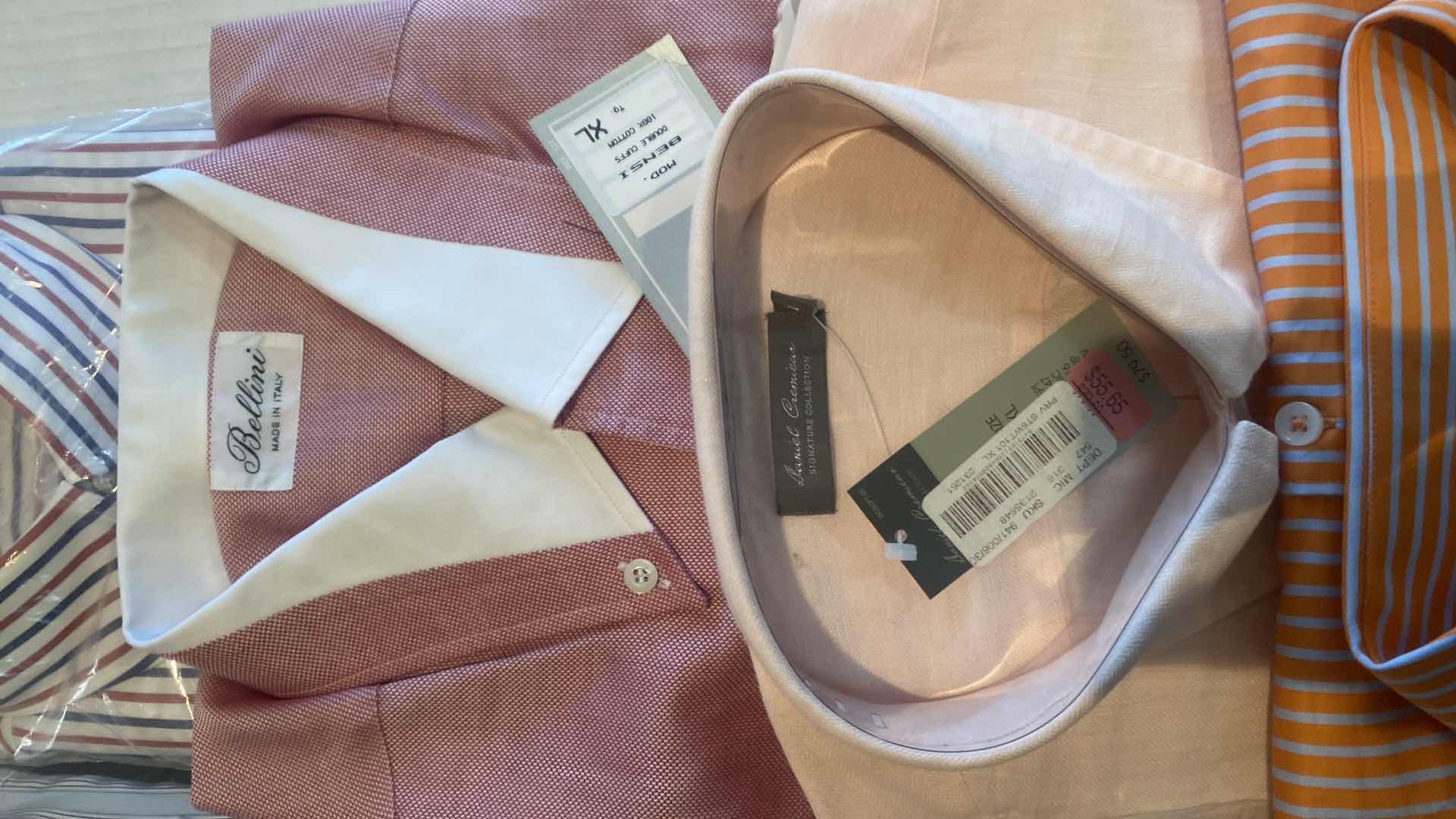 Photo 1 of 10 - DESIGNER LONG SLEEVE BUTTON DOWN MEN’S SHIRTS SIZE XL (MOST ARE NEW)