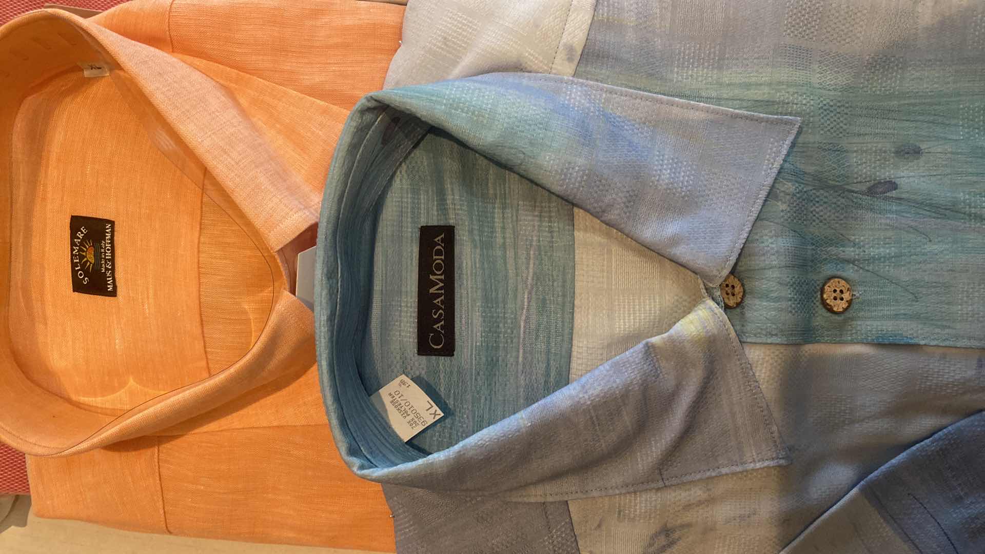 Photo 1 of 10 - DESIGNER LONG SLEEVE BUTTON DOWN MEN’S SHIRTS SIZE XL (MOST ARE NEW)