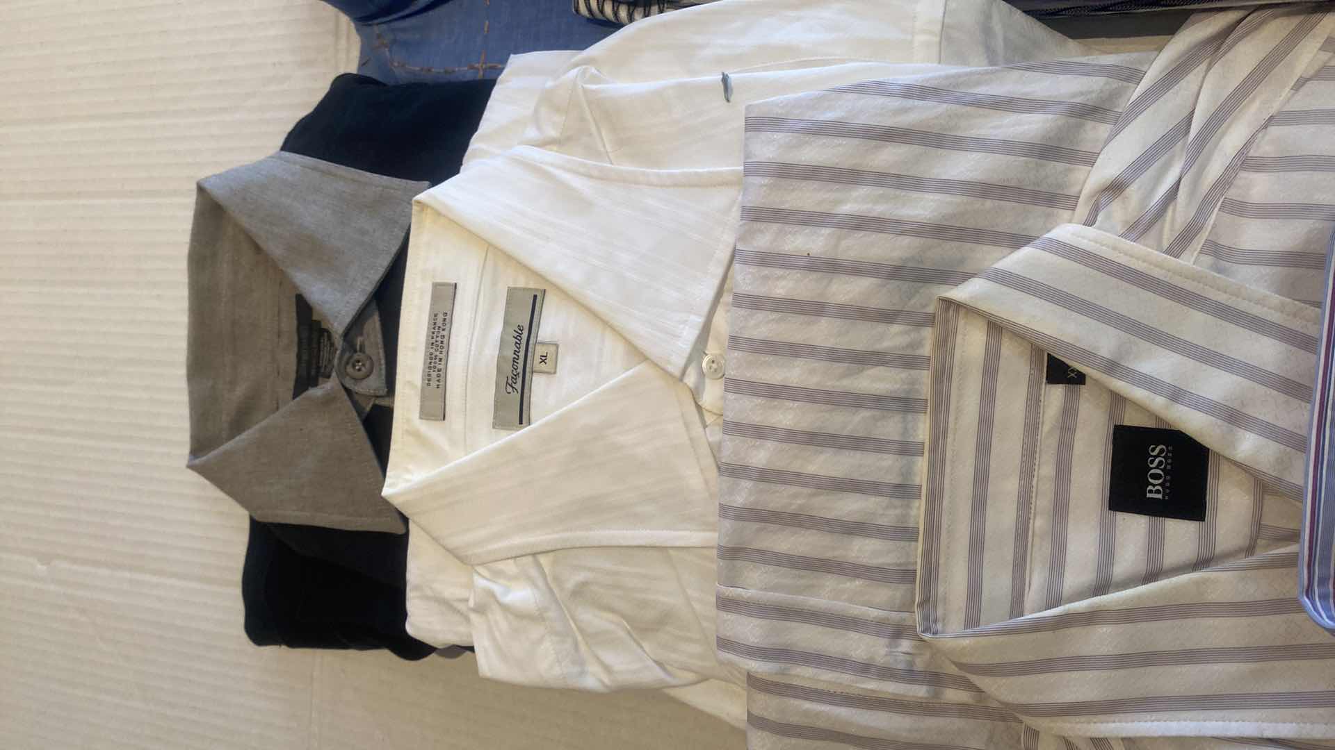 Photo 1 of 10 - DESIGNER LONG SLEEVE BUTTON DOWN MEN’S SHIRTS SIZE XL (MOST ARE NEW)