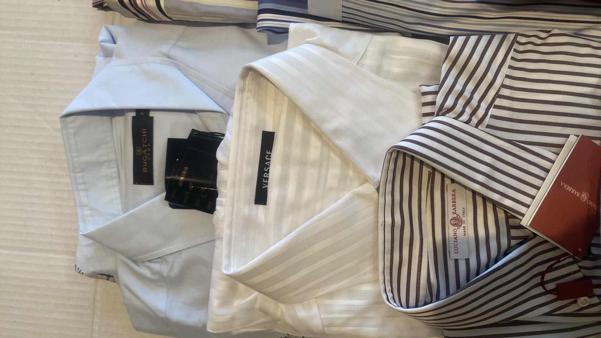 Photo 1 of 10 - DESIGNER LONG SLEEVE BUTTON DOWN MEN’S SHIRTS SIZE XL (MOST ARE NEW)