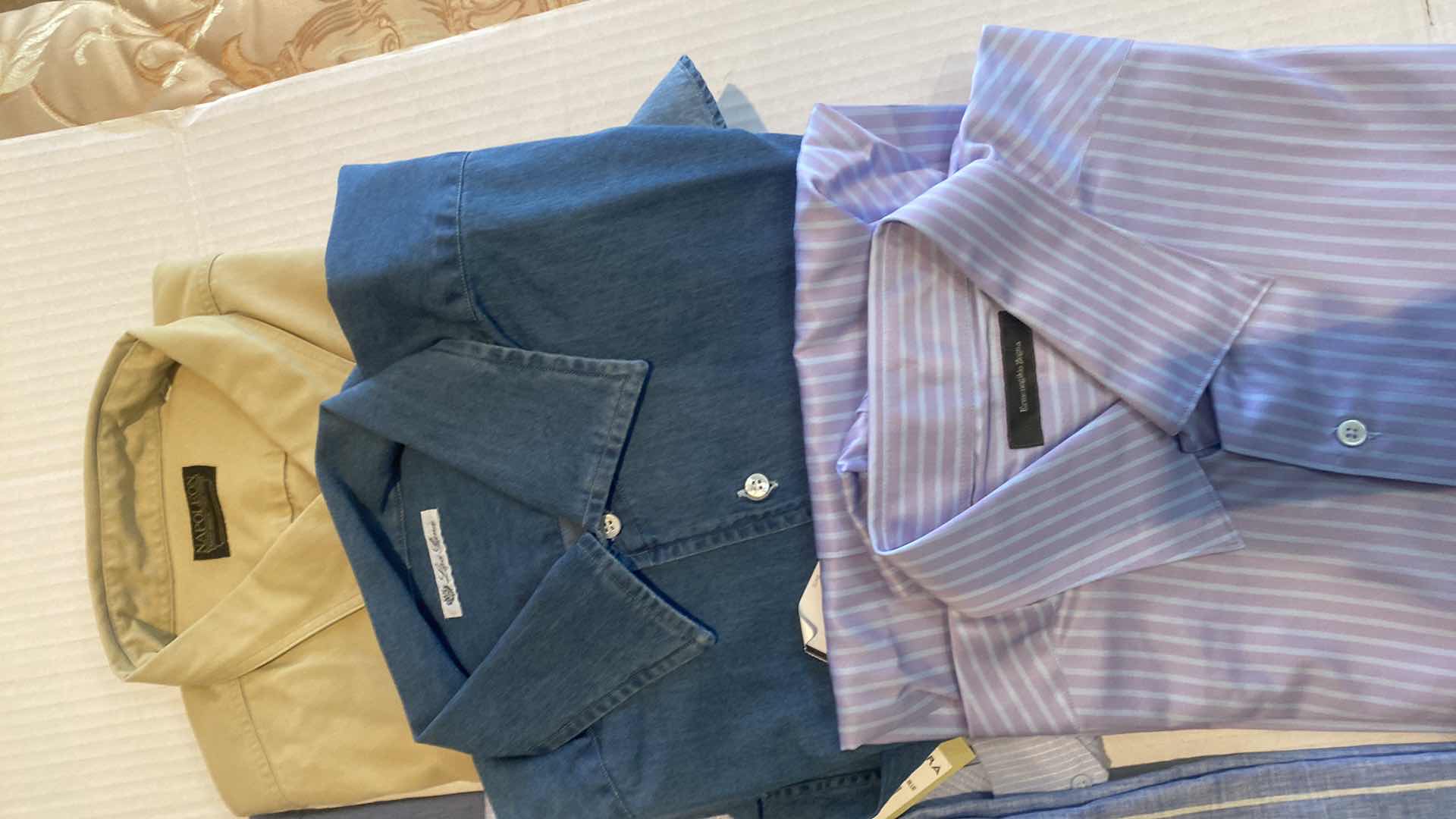 Photo 1 of 6- DESIGNER LONG SLEEVE BUTTON DOWN MEN’S SHIRTS SIZE XL (MOST ARE NEW)