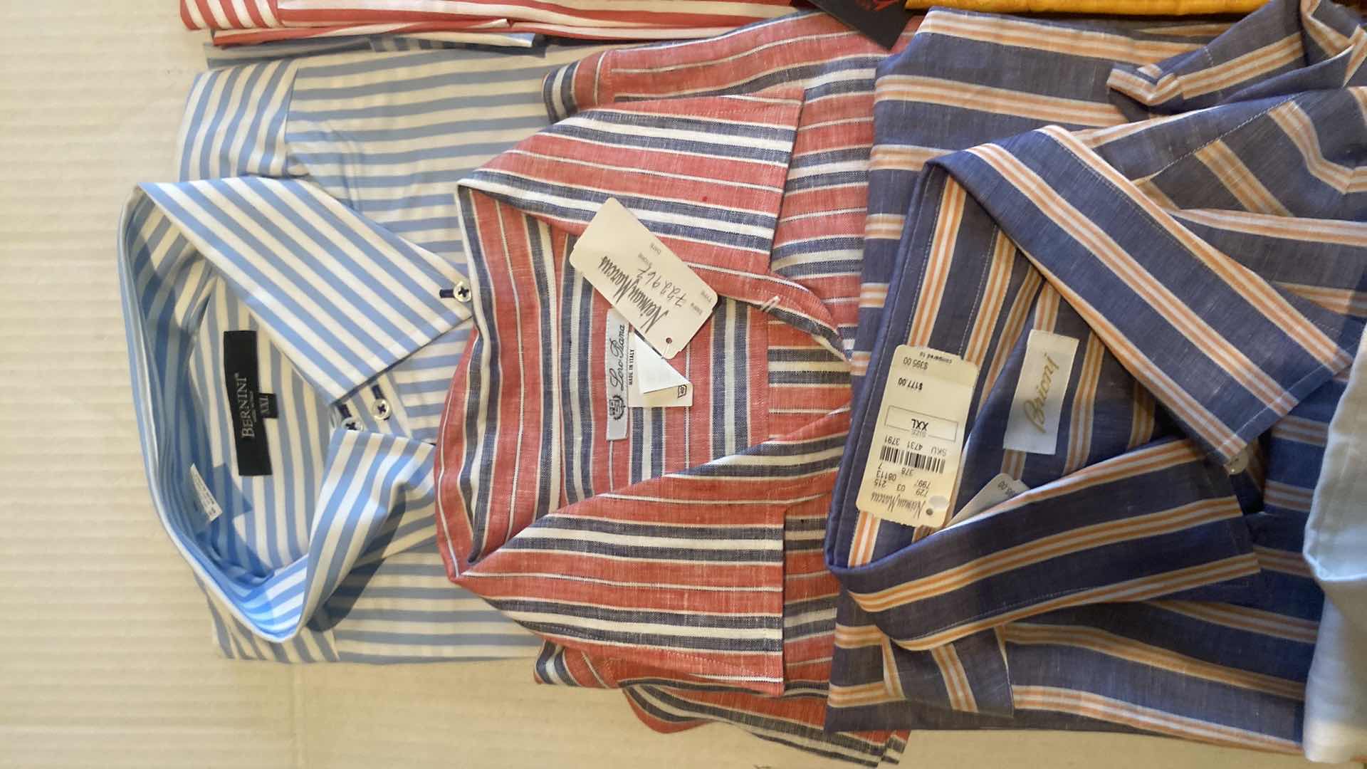 Photo 1 of 11 - DESIGNER LONG SLEEVE BUTTON DOWN MEN’S SHIRTS SIZE XXL (MOST ARE NEW)