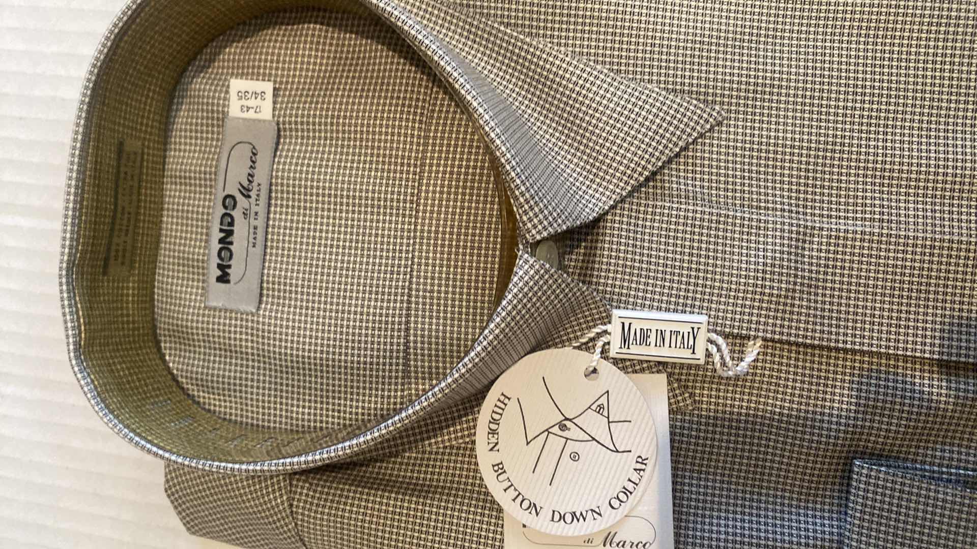 Photo 1 of 3- DESIGNER DRESS SHIRTS MADE IN ITALY SIZES 16 & 16 1/2 M/L