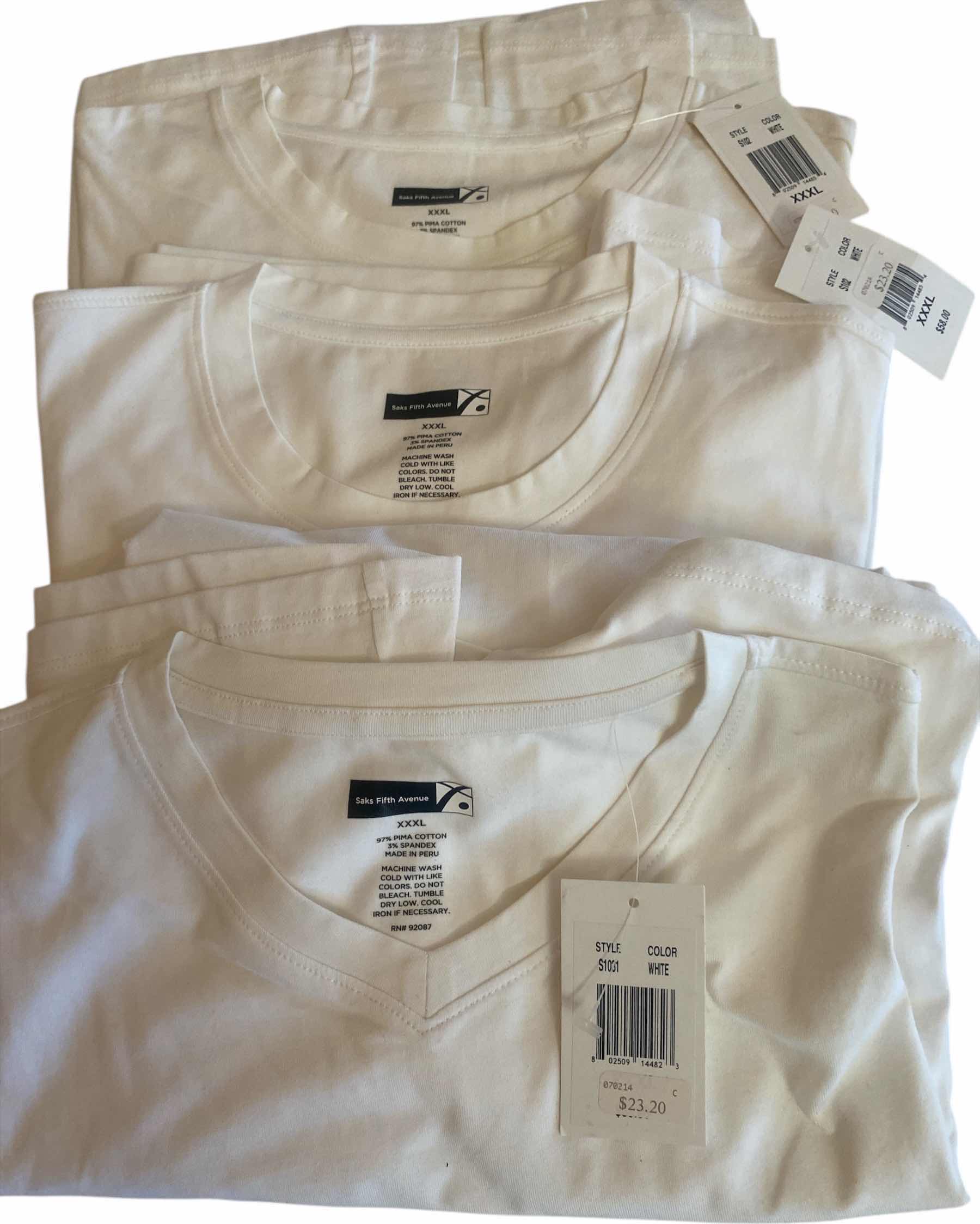 Photo 1 of 3 - SAKS FIFTH AVENUE T-SHIRTS SIZE XXXL
